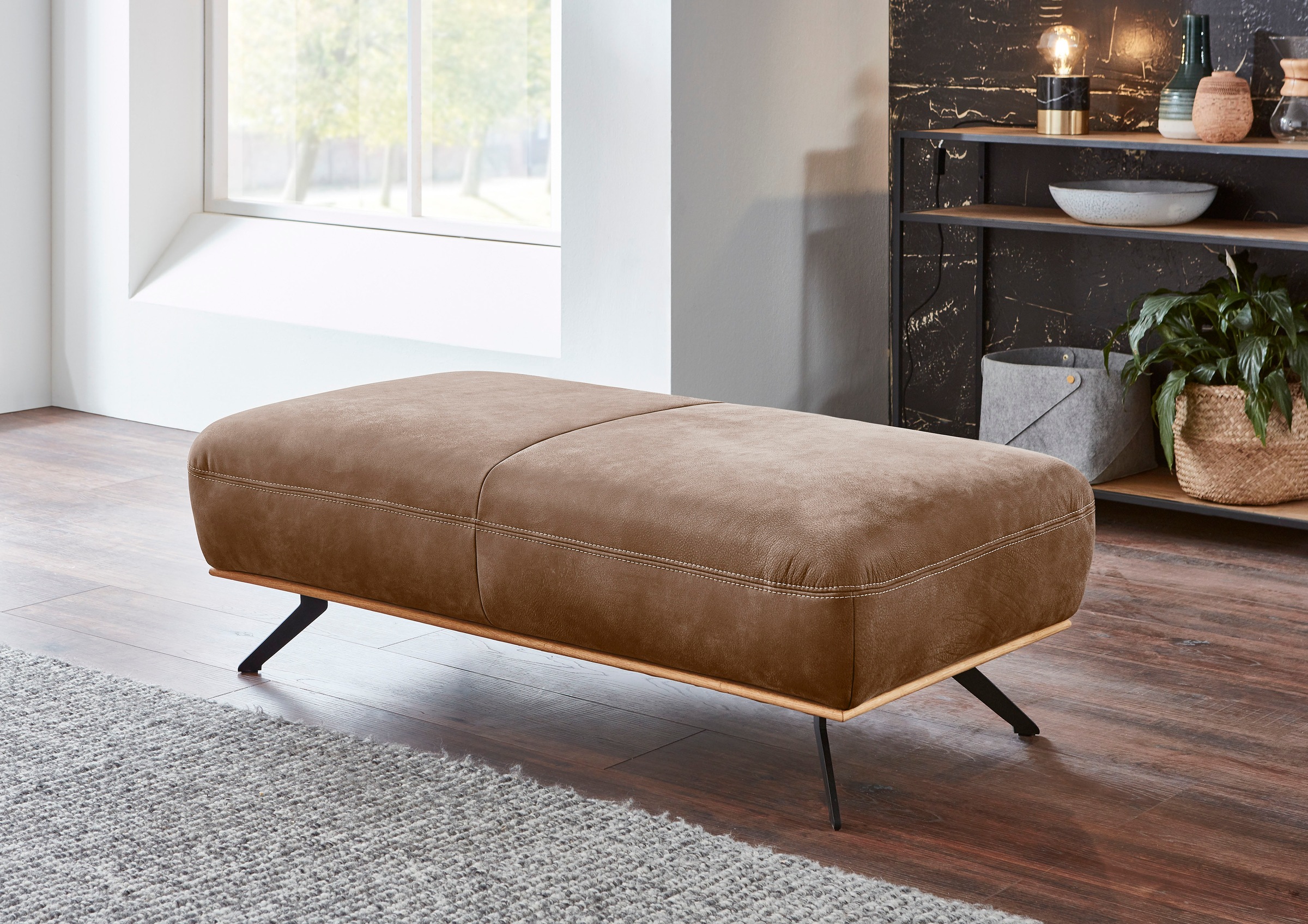 Die PlanBar Hocker "PN-EM18063 Breite 135", hochwertige Kaltschaumpolsterun günstig online kaufen