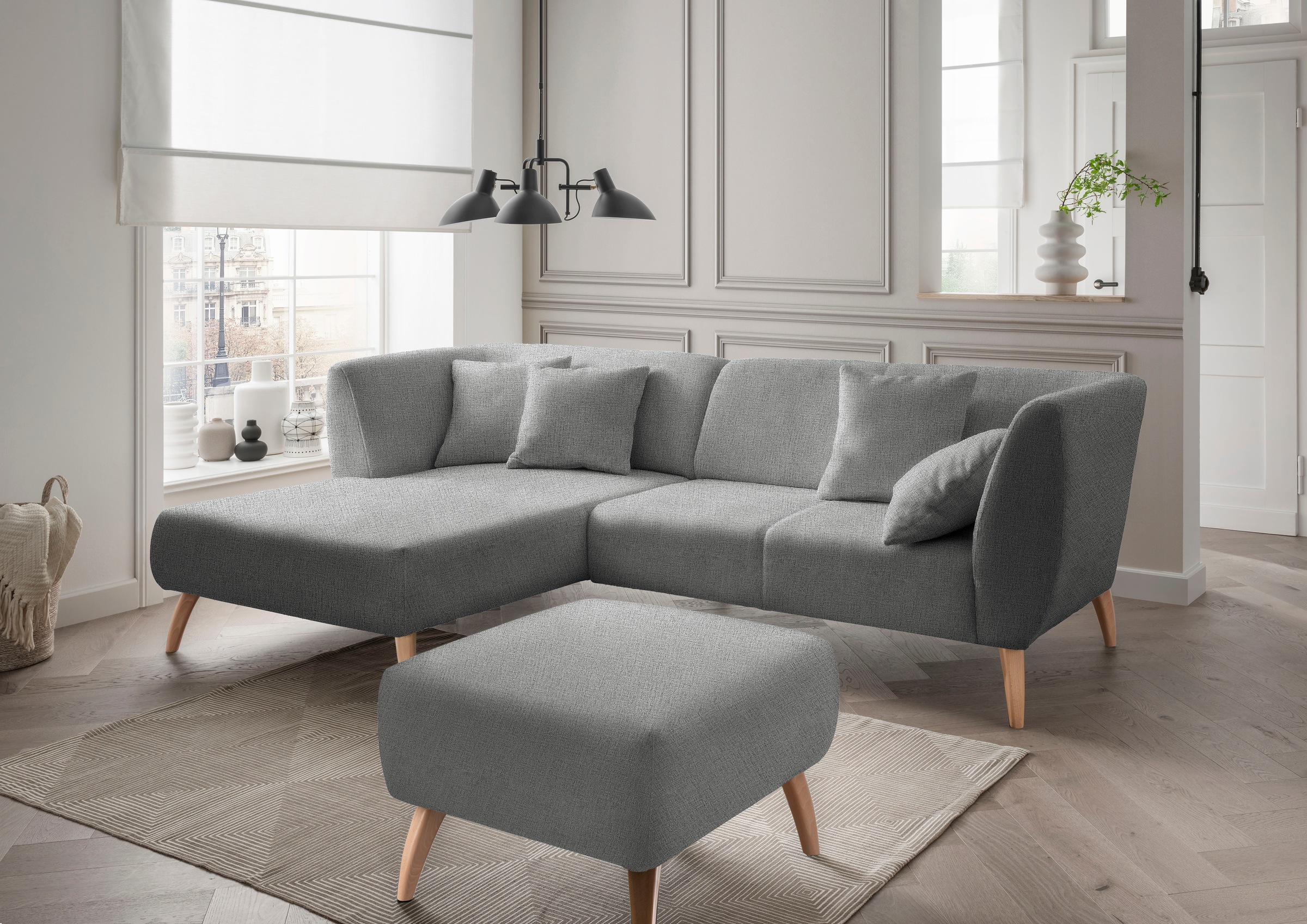 Home affaire Ecksofa »Colori Polstermöbel mit zeitlos eleganter Rückenführu günstig online kaufen