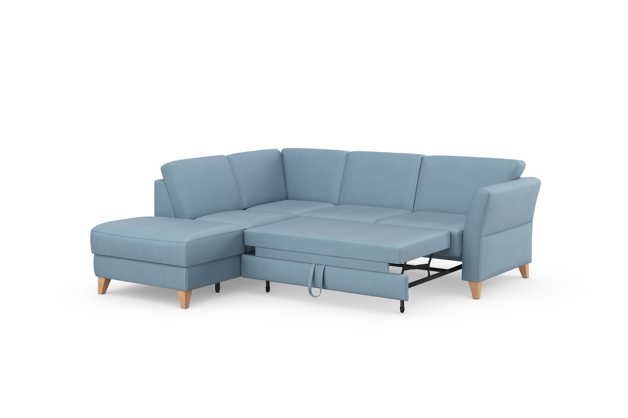 sit&more Ecksofa »Visby L-Form«, Wahlweise mit Bettfunktion und Stauraum, frei im Raum stellbar