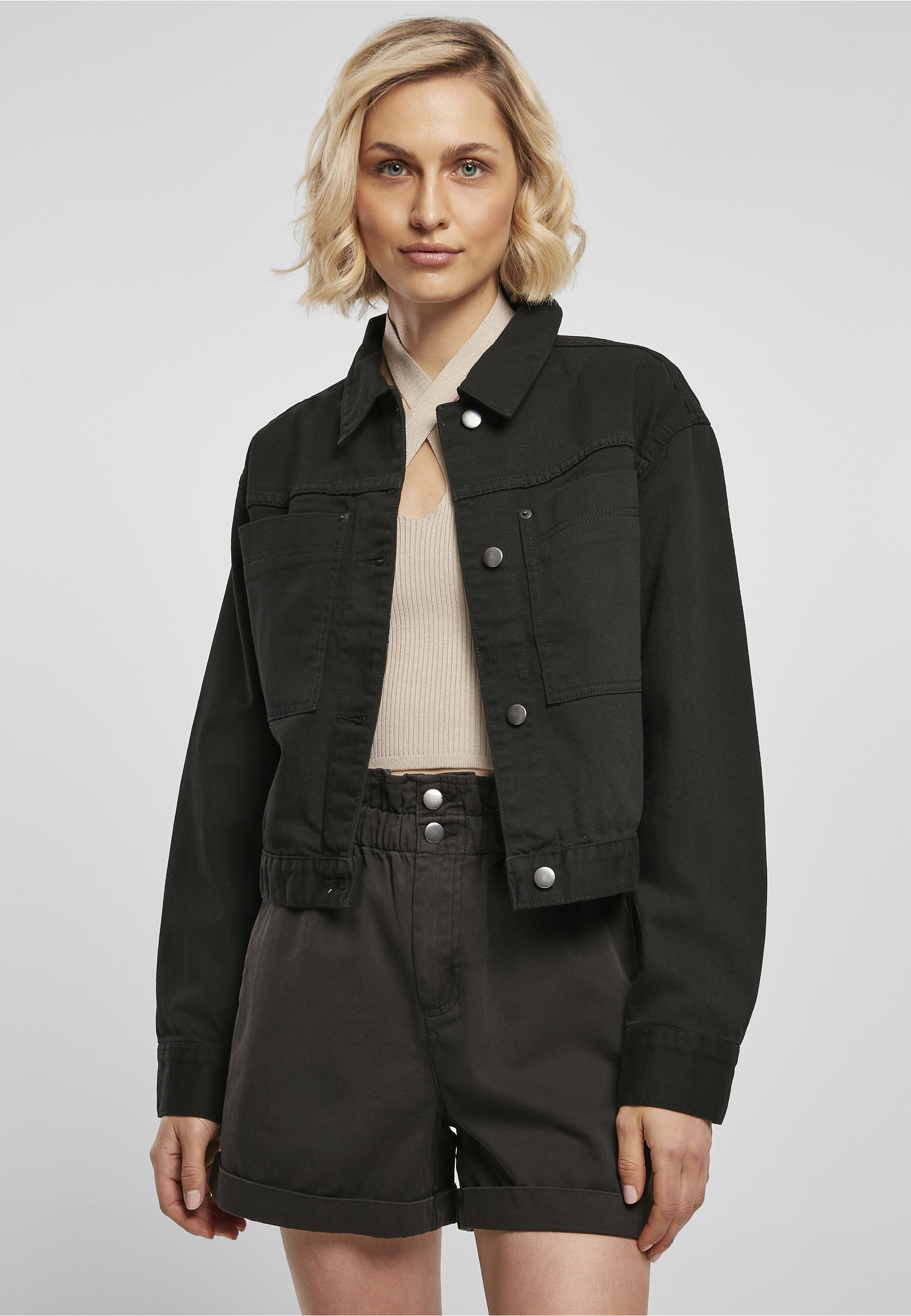 URBAN CLASSICS Langmantel »Urban Classics Damen Ladies Short Boxy Worker Jacket«