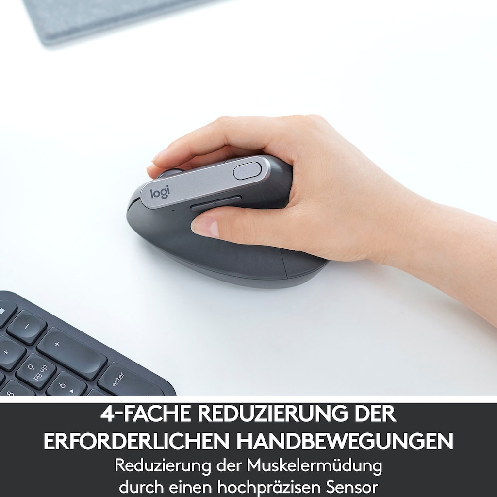 Logitech ergonomische Maus »MX Vertical«, Bluetooth