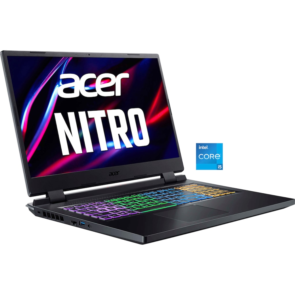 Acer Gaming-Notebook »Nitro 5 AN517-55-54BD«, 43,9 cm, / 17,3 Zoll, Intel, Core i5, GeForce RTX 4050, 512 GB SSD, Thunderbolt™ 4