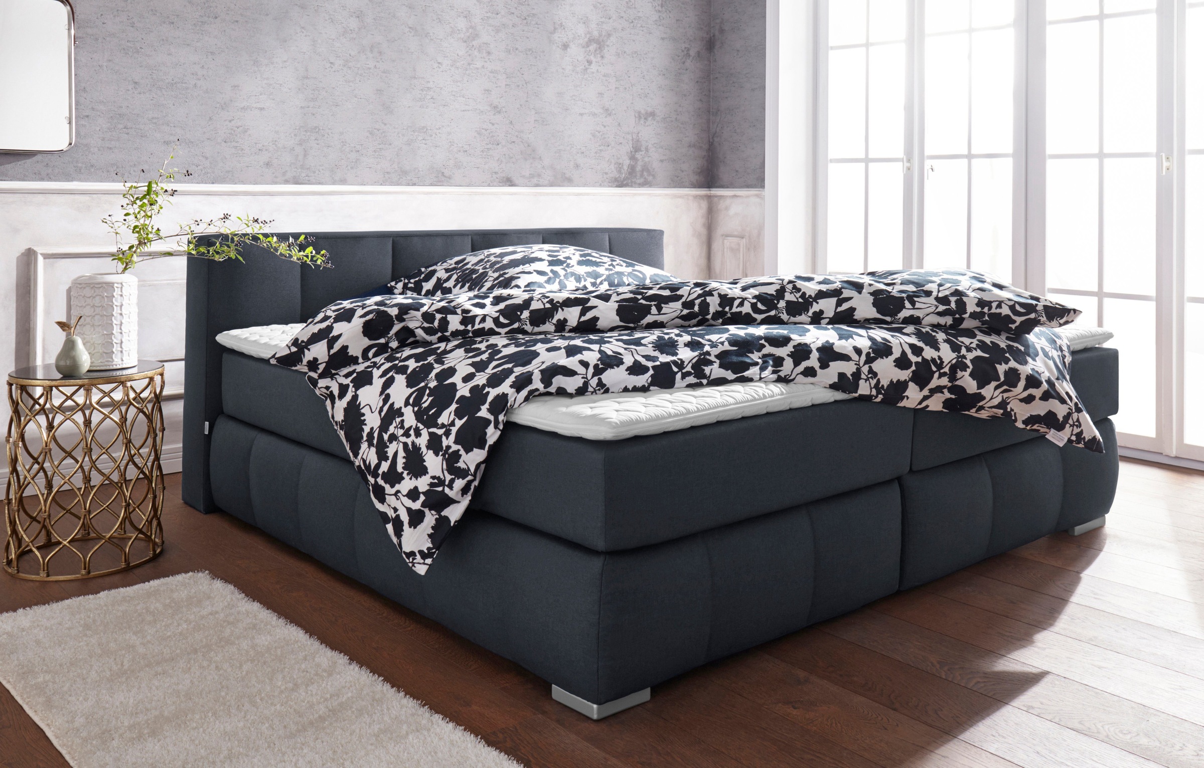 8. Bild von Guido Maria Kretschmer Home&Living Boxspringbett »Chelles«, inkl. Topper, in XXL- Überlänge 220 cm, Unterbox mit feine Wölbung