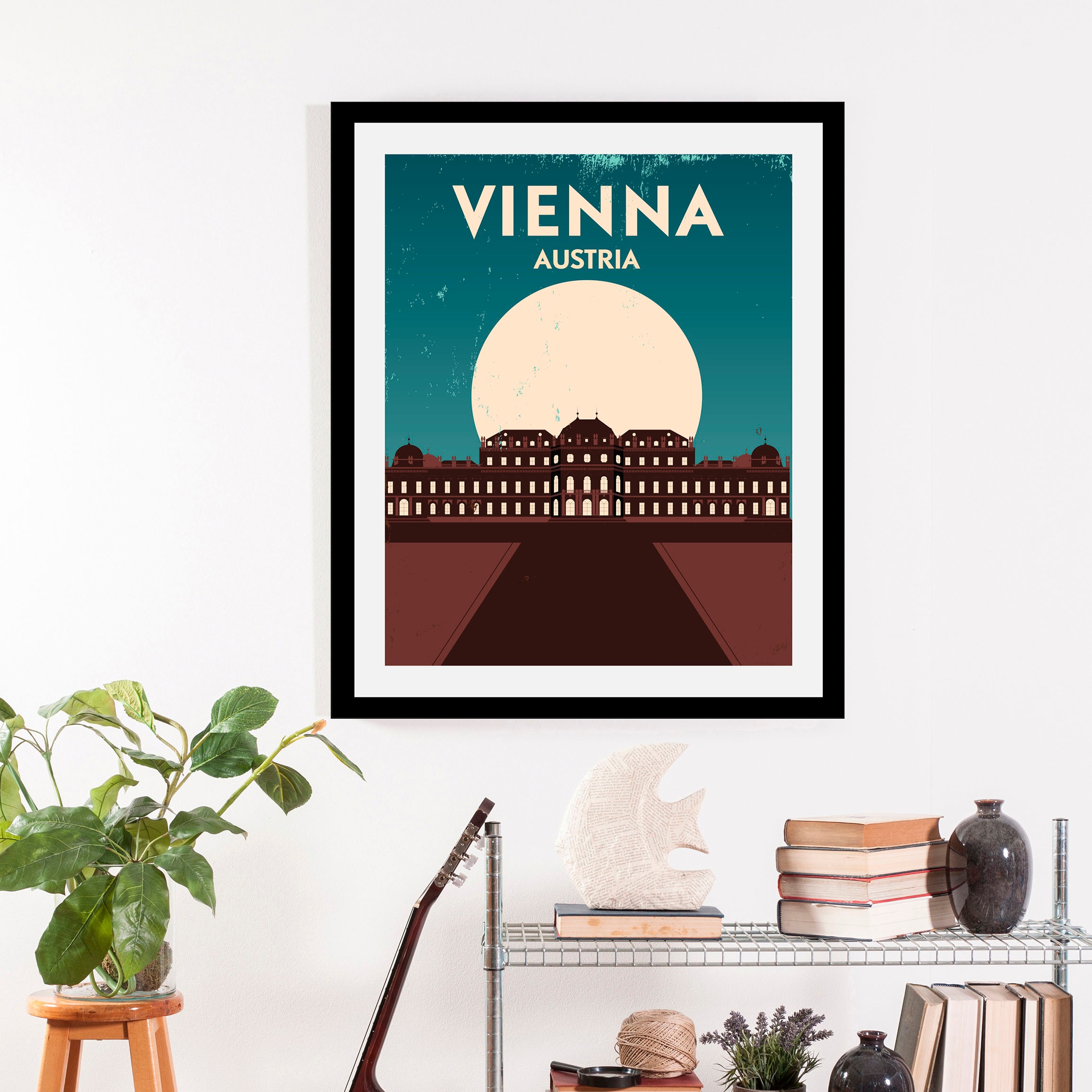 queence Bild »Wien«, Stadt-Städte-Gebäude-Schriftzug-Schriftzüge-Österreich günstig online kaufen