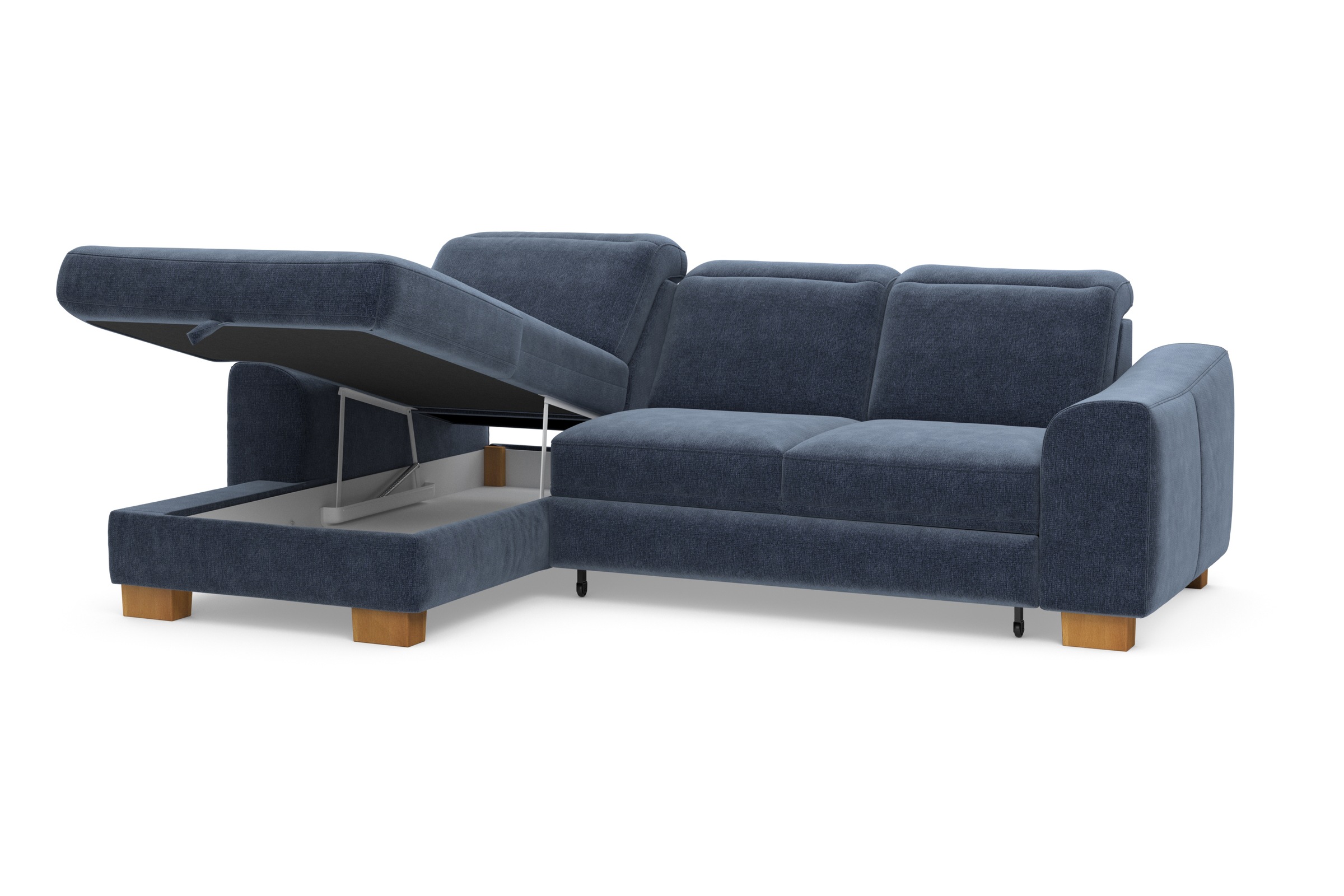 Home affaire Ecksofa »Dundee L-Form«, wahlweise mit Kopfteilverstellung und zusätzlich mit Bettfunktion