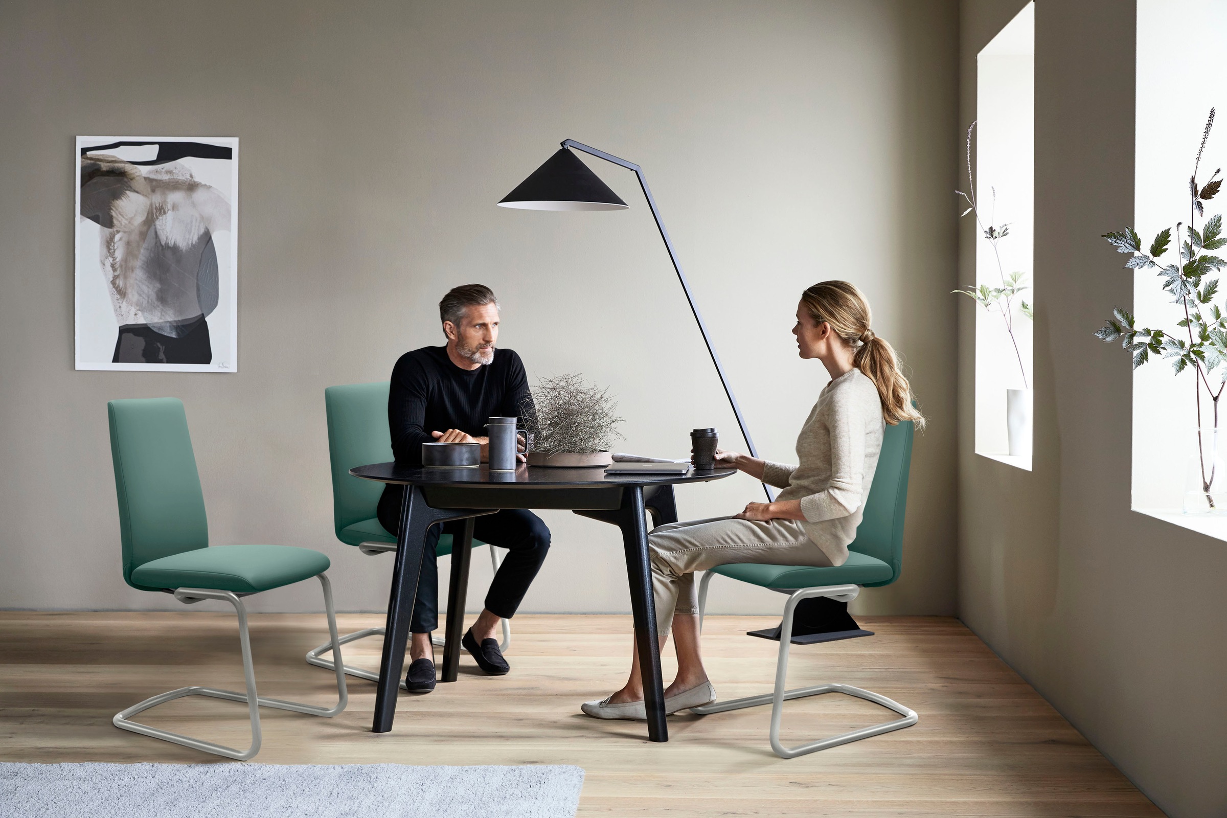 Stressless® Polsterstuhl »Laurel«, Leder PALOMA, Low Back, Größe L, mit Beinen aus Stahl in Chrom glänzend