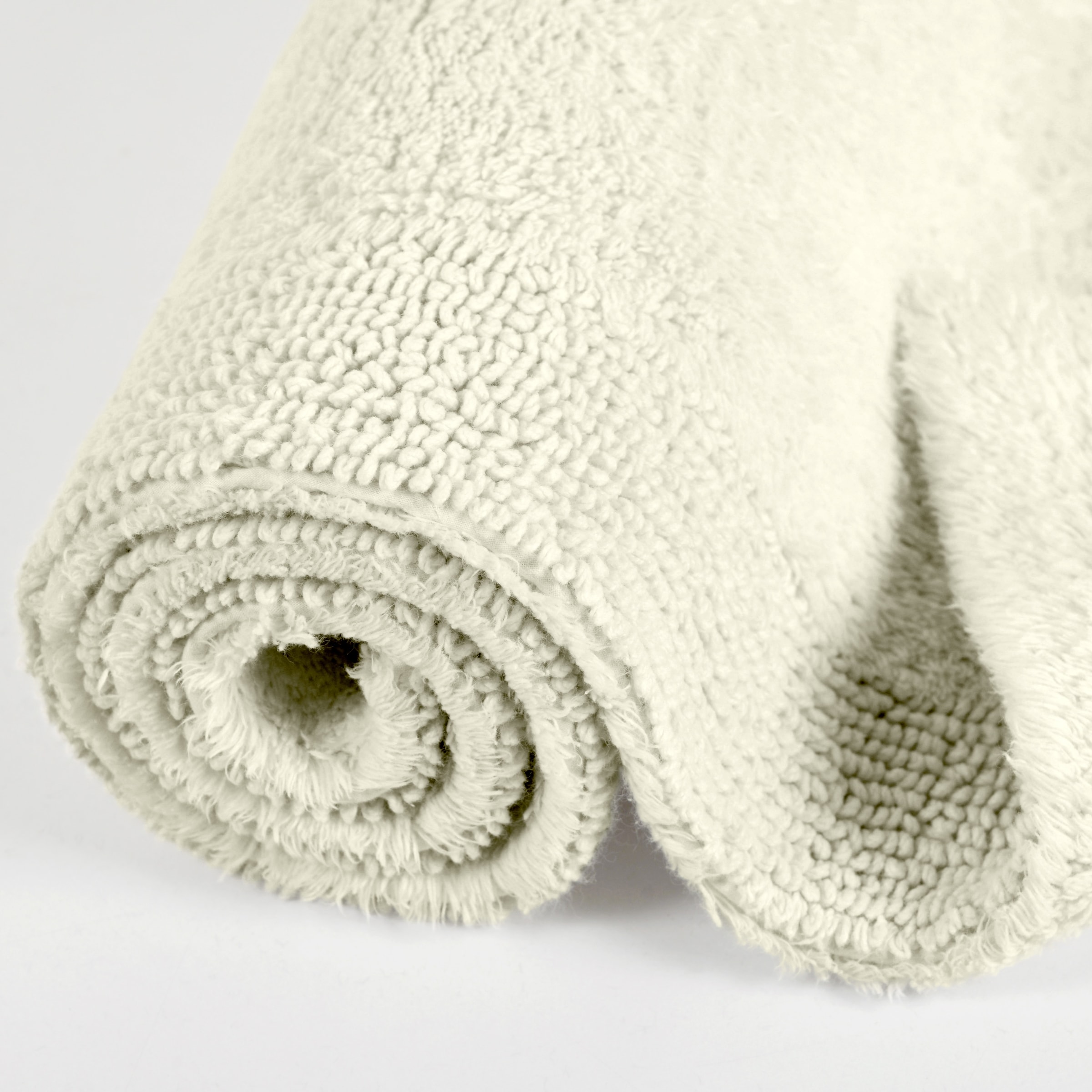 my home Badematte »Kapra, Badvorleger, Badezimmer Teppich«, beidseitig nutzbar-fußbodenheizungsgeeignet-strapazierfähig, mit Bordüre, Badteppich, Badematte, Baumwolle