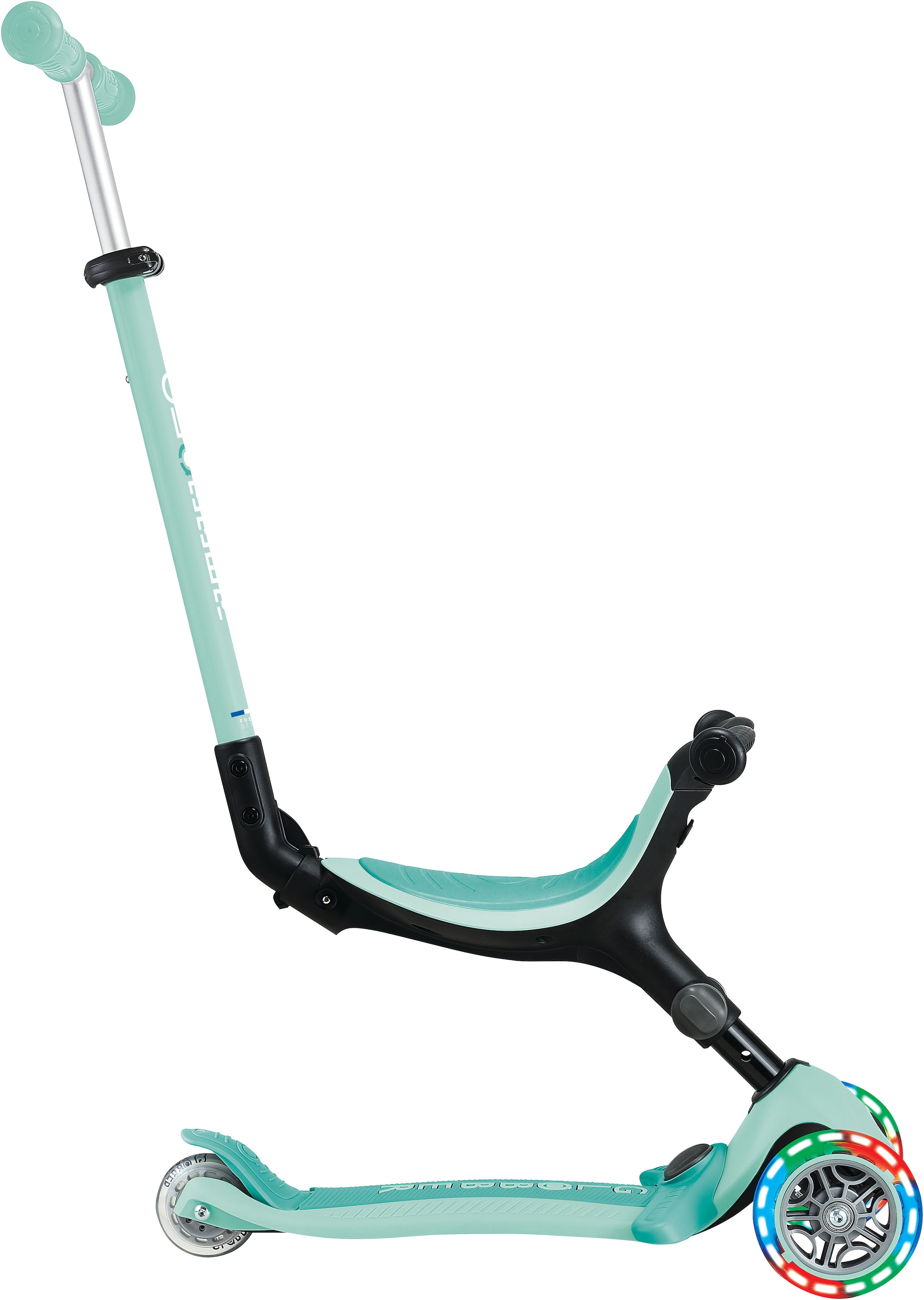 Globber Tretroller »GO-UP ACTIVE LIGHTS mit Leuchtrollen« Dreirad, Laufrad und Scooter