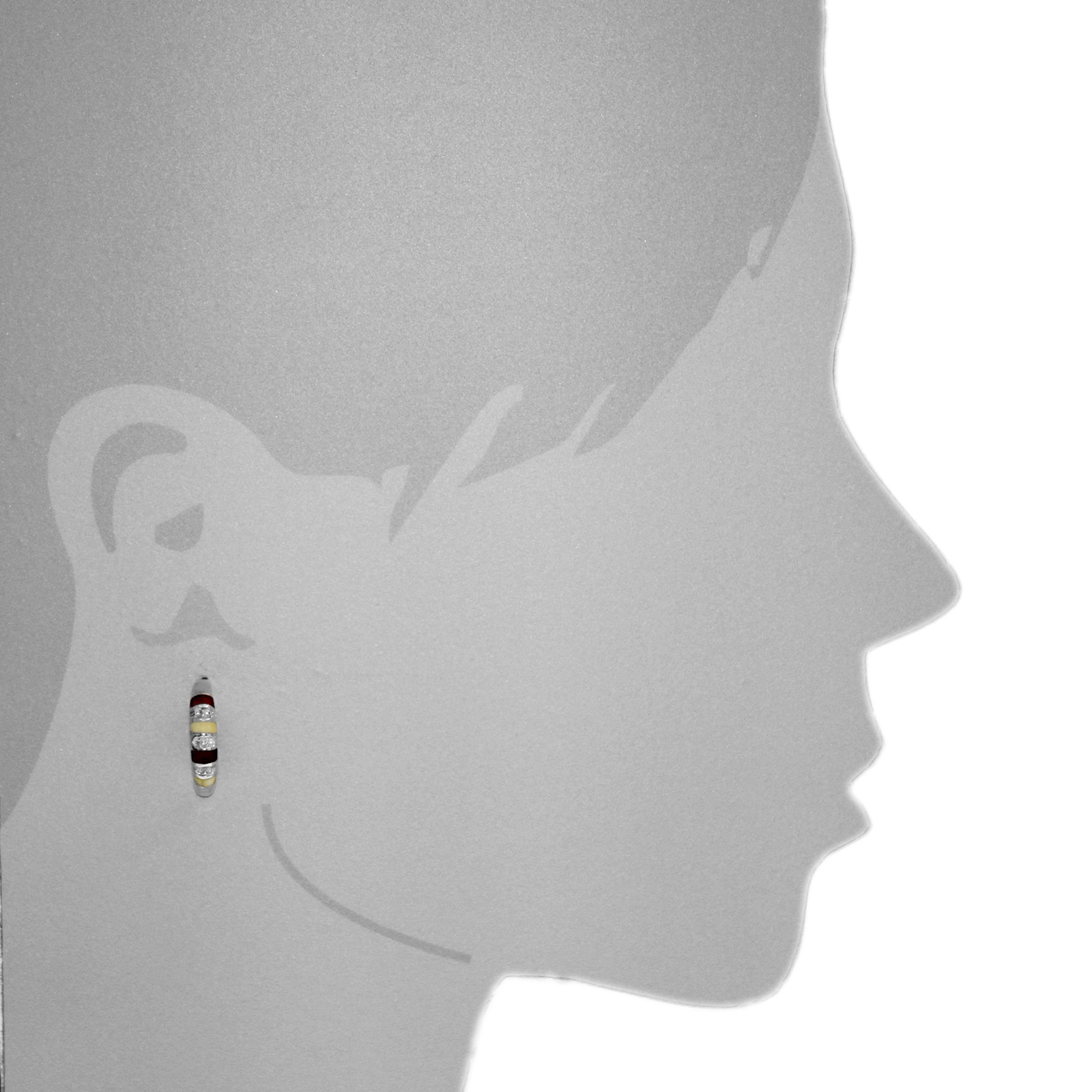 OSTSEE-SCHMUCK Paar Ohrstecker »Ostsee-Schmuck Halbcreole Bente Halbcreole Bente«, (2 tlg.)