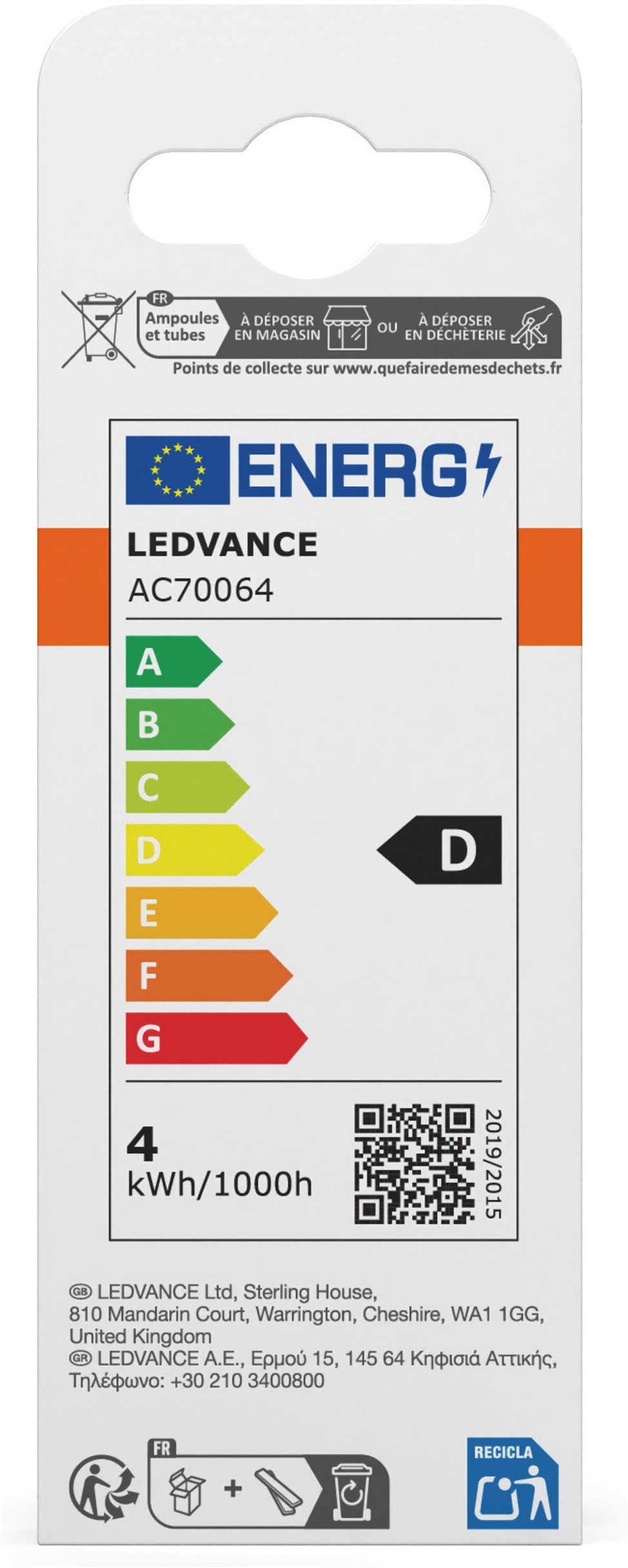 Osram LED-Leuchtmittel »LED-Lampe Star Kerzenform B40« E27 1 Stk. Warmweiß