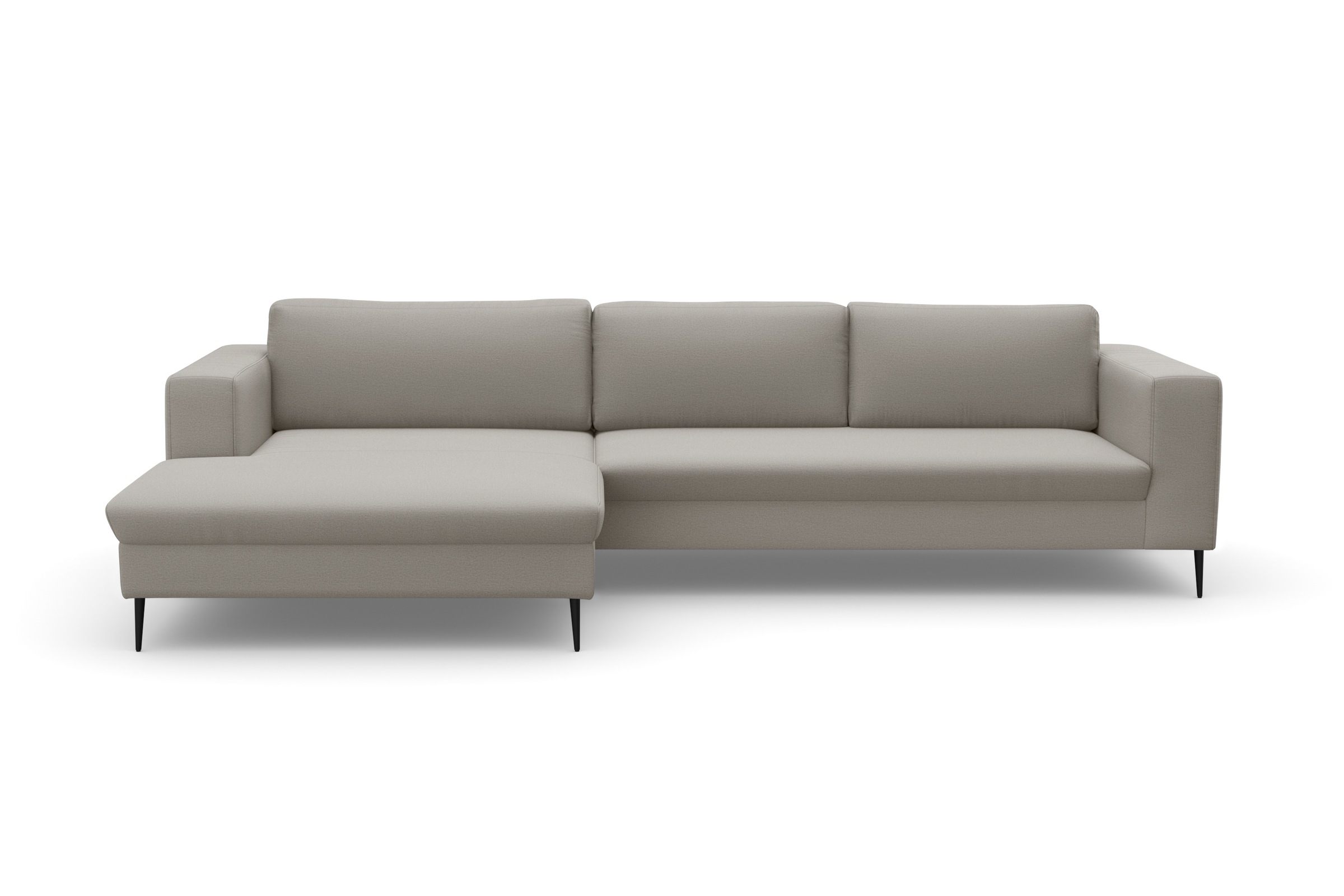 DOMO collection Ecksofa »Modica, zeitlos und elegant, L-Form«, moderne Optik mit extrabreiter Recamiere, auch in Cord