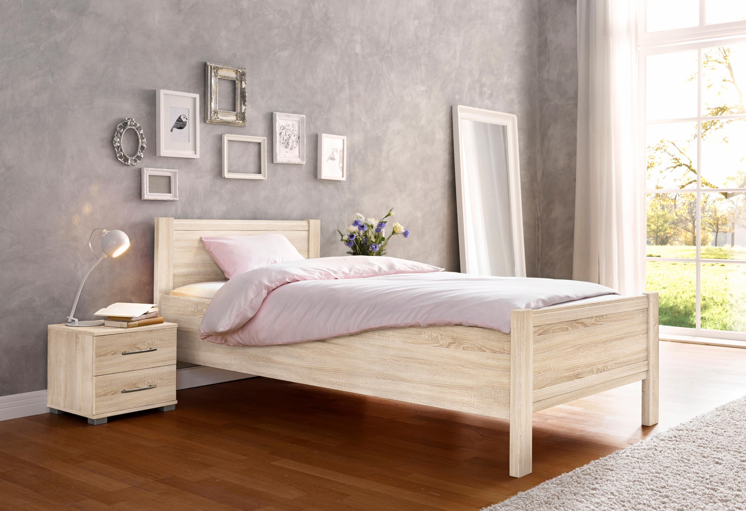 Bild von priess Bett »Husum Schlafzimmer Jugendzimmer Rahmenbett«, mit Komforthöhe verschiedene Ausführungen hochwertige Premium Qualität