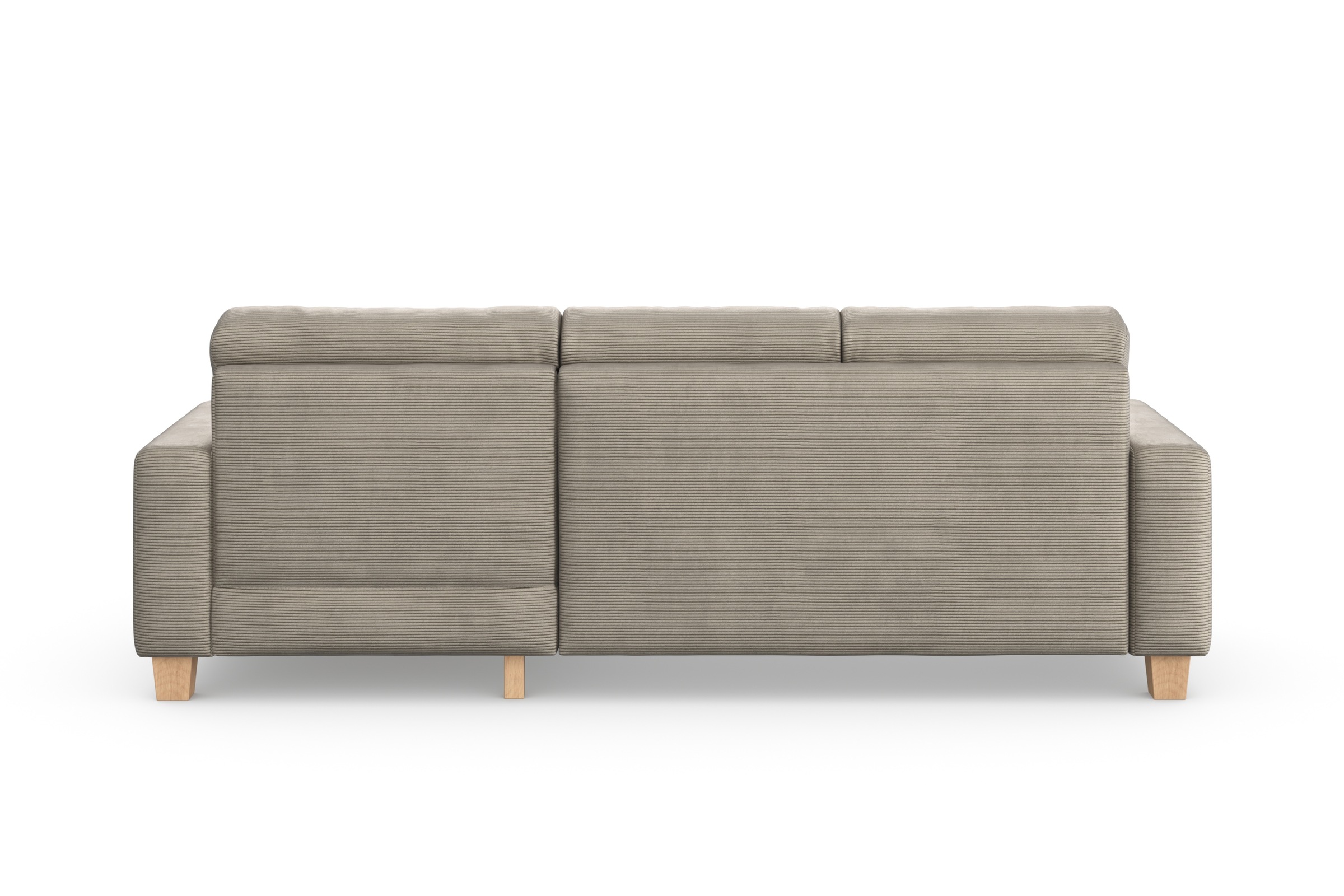 Home affaire Ecksofa »Summer L-Form«, mit Recamiere, mit oder ohne Bettfunktion und Bettkasten, Cord-Bezug