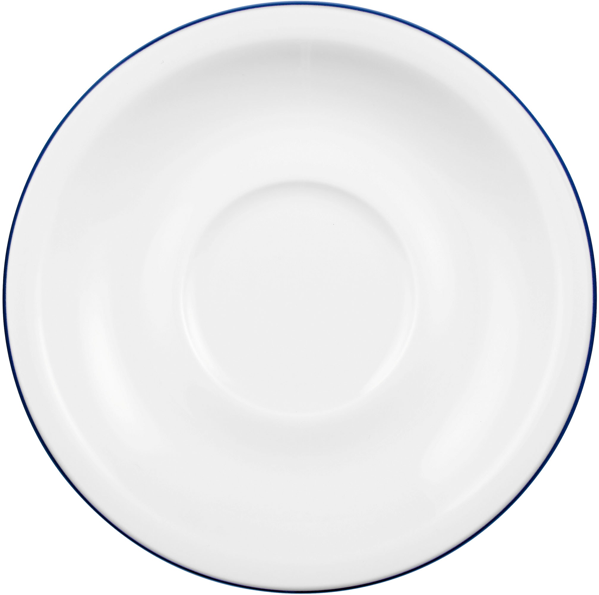 Seltmann Weiden Kaffeeservice »Geschirr-Set, Service Compact Blaurand«, (Set, 18 tlg.), Teller, Tassen, Untertassen, Made in Germany, 18 Teile, für 6 Personen