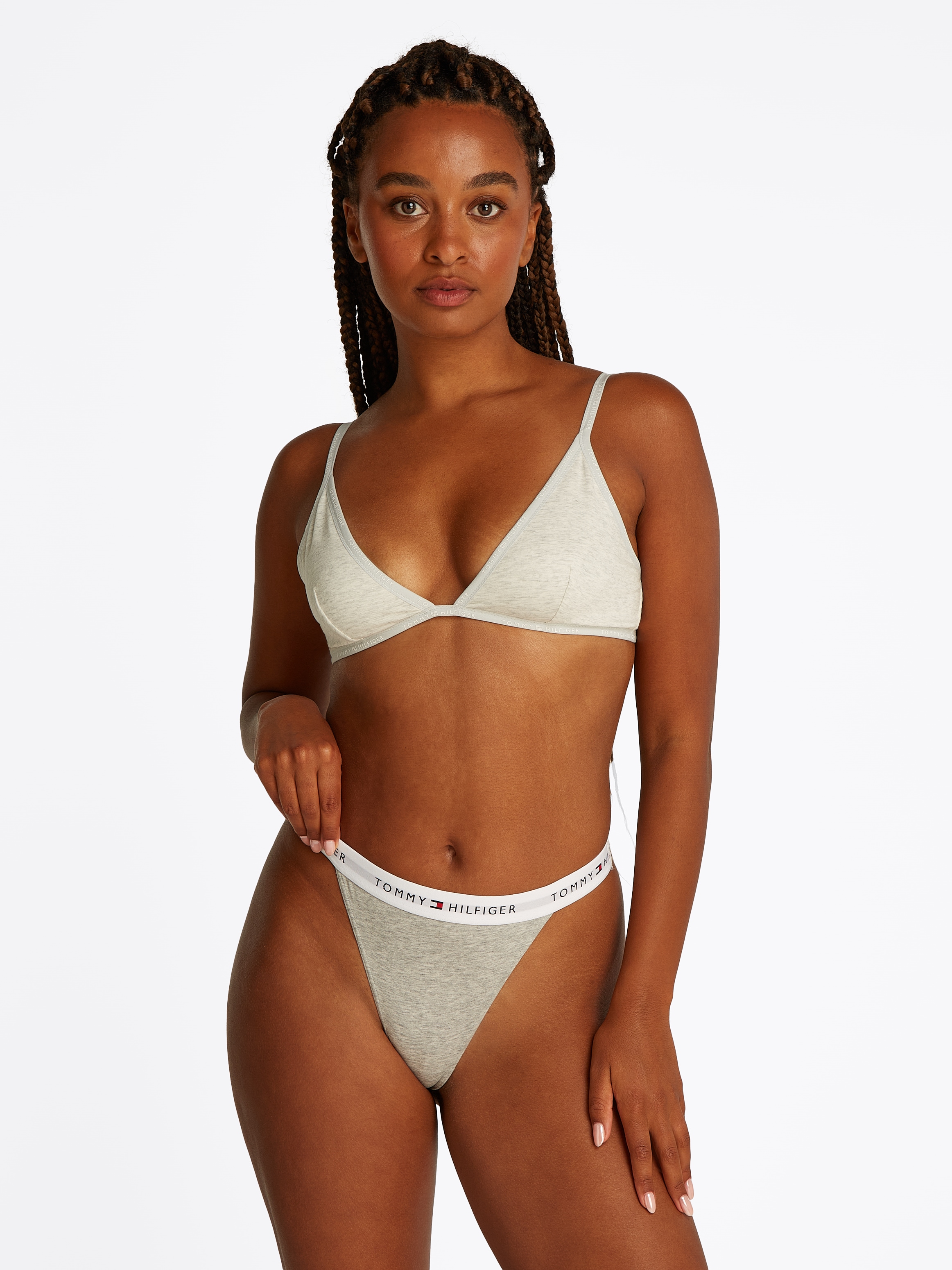 Tommy Hilfiger Underwear Tanga »3 PACK TANGA THONG«, (Packung, 3 St., 3er), mit Logobund