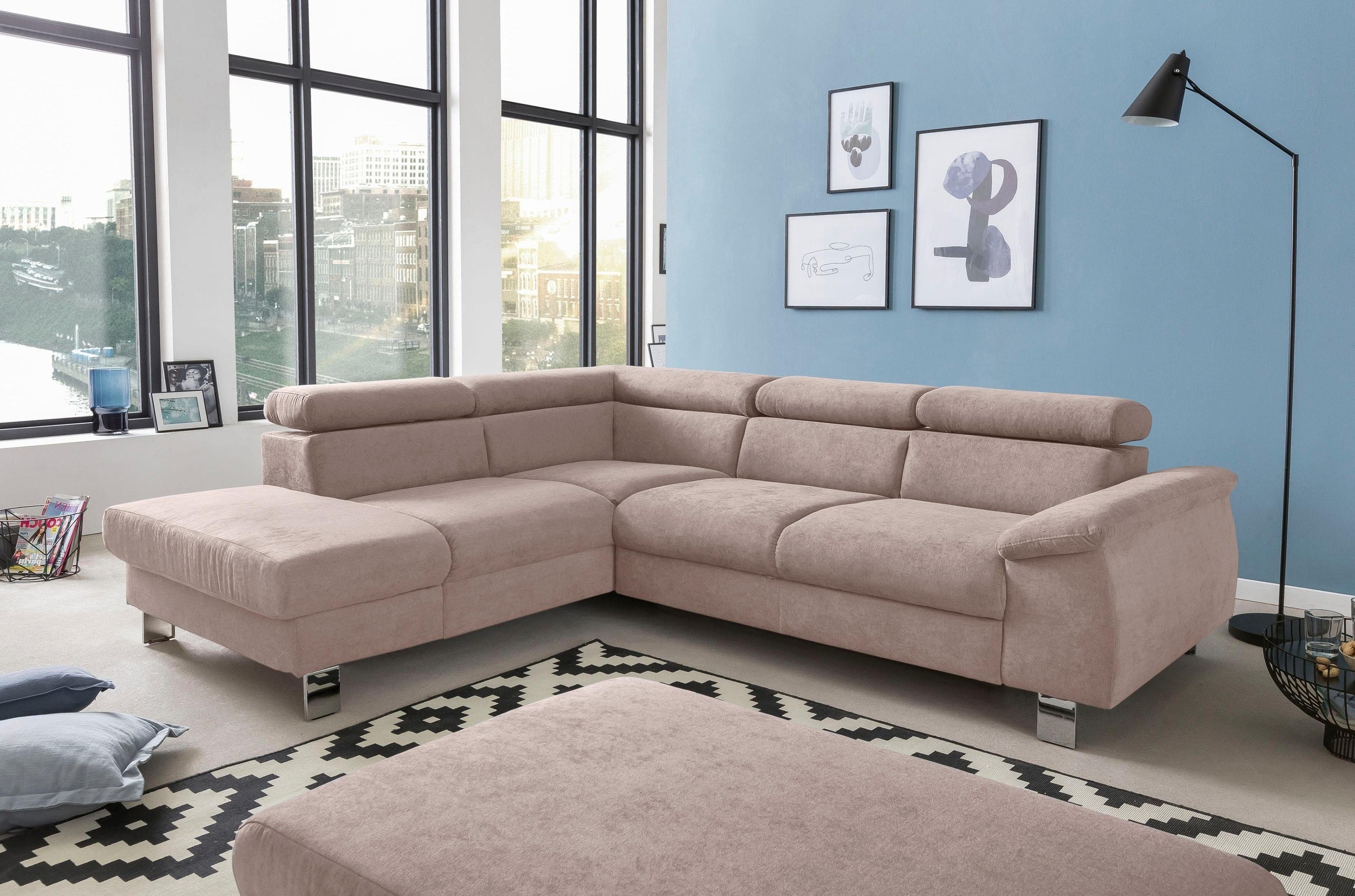COTTA Polstergarnitur »Komaris L-Form, B: 249 bzw. 100 cm (Set: Ecksofa & H günstig online kaufen