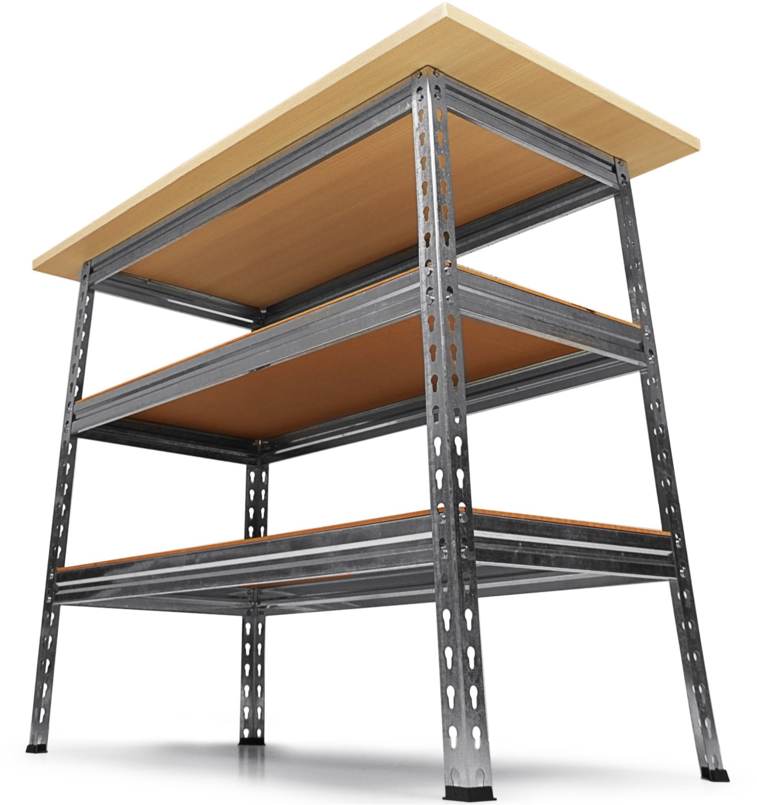 ONDIS24 Werkbank »Werkstatt Ecklösung »Sparfuchs««, (2 tlg.), 180 x 120 x 85 (H) cm, bis 320 kg belastbar, Arbeitsplatte 25 mm