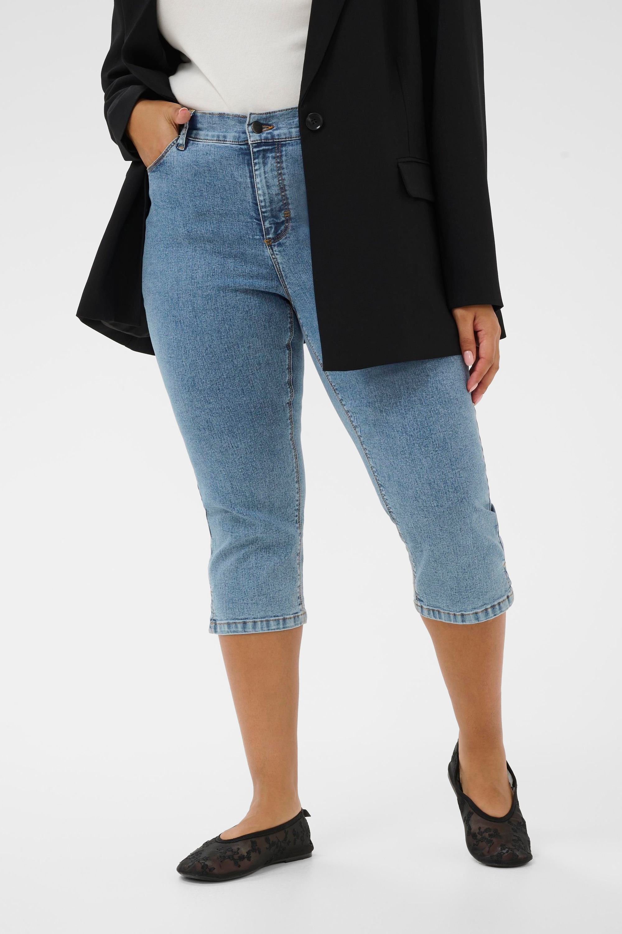 KAFFE Curve Regular-fit-Jeans »Damen Jeans KCvilana«