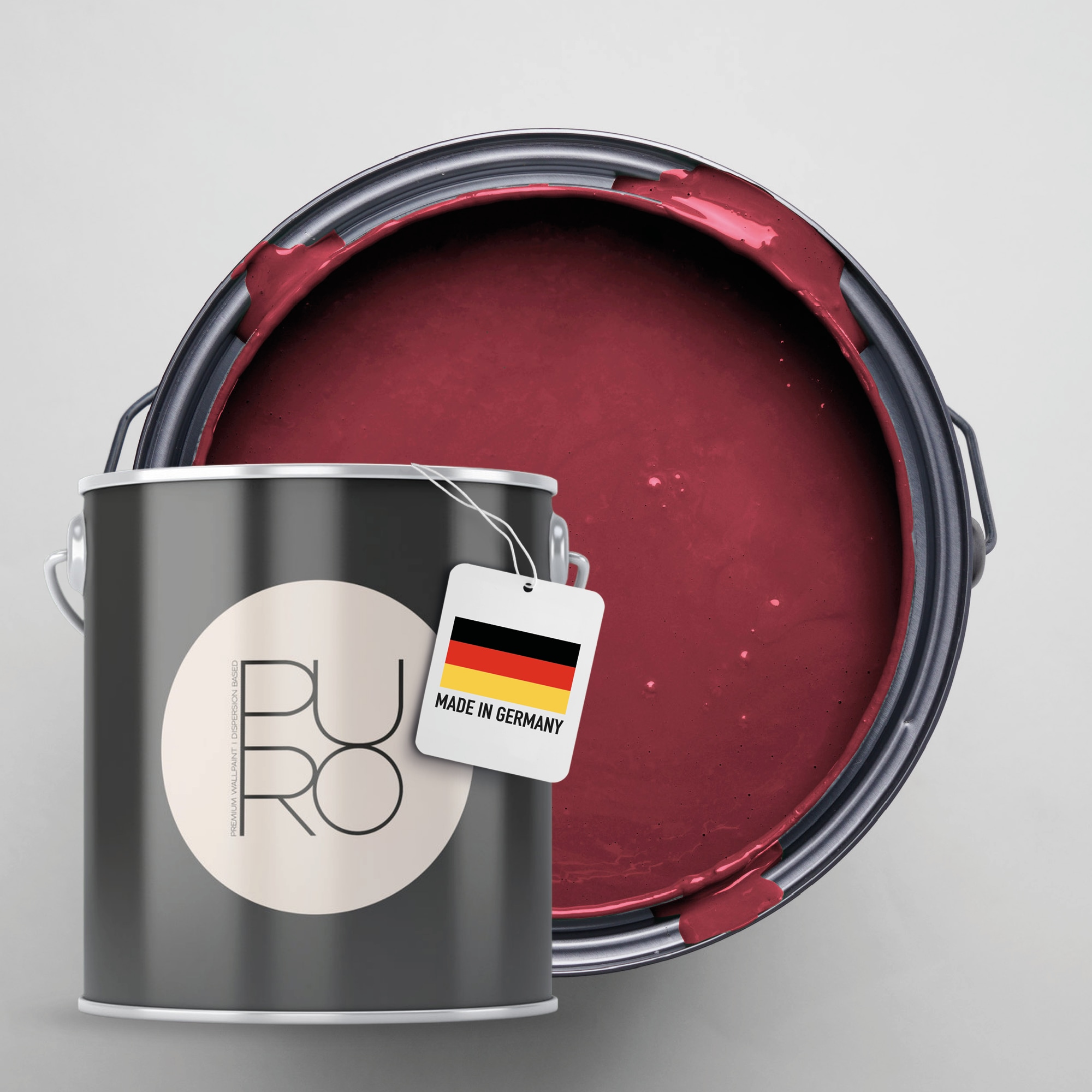 A.S. Création Wandfarbe »Premium Innenwandfarbe PURO Tuchmatt varied red« ideal für Wohnzimmer, Schlafzimmer, Flur und Küche, Farbwelt Rot
