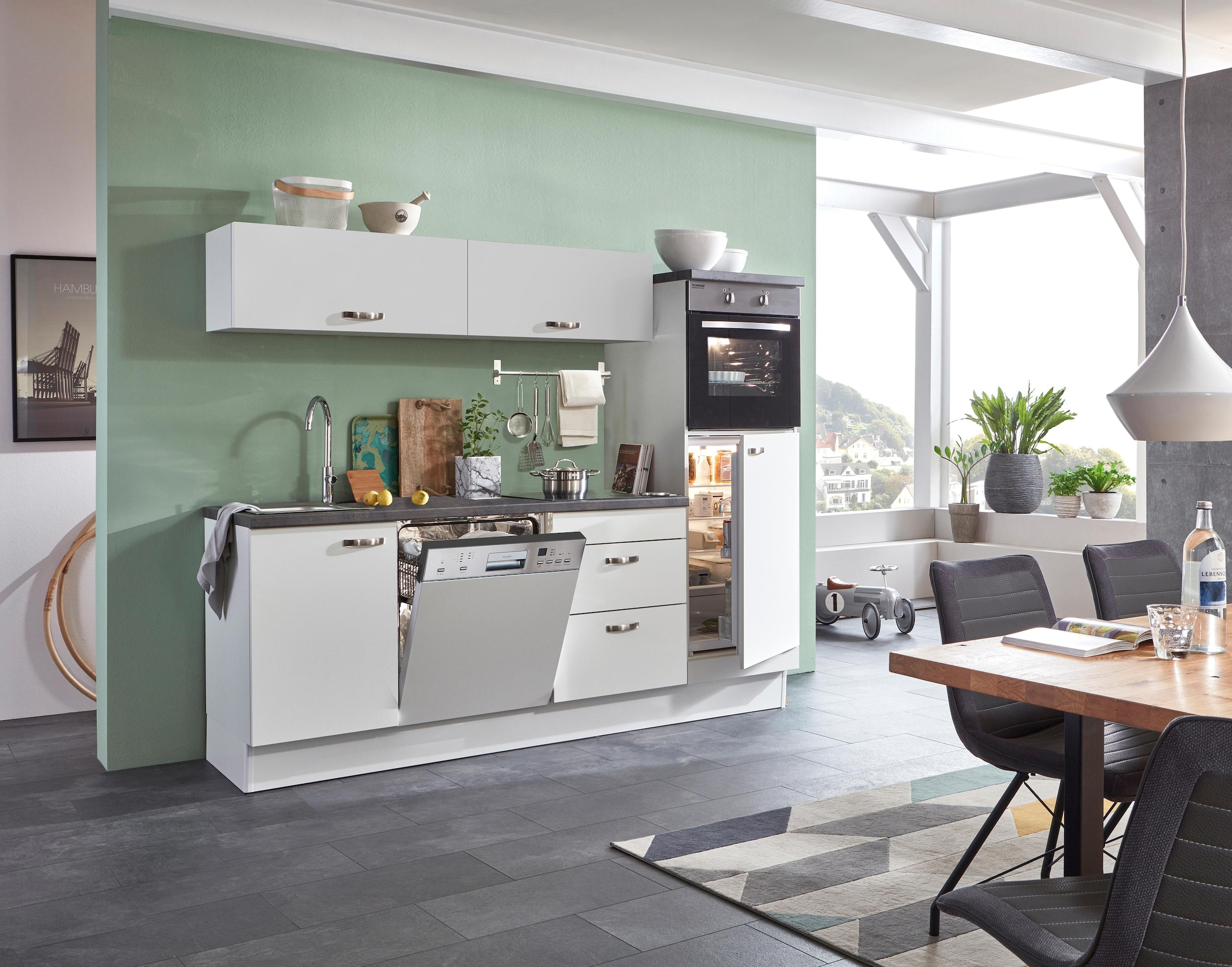 OPTIFIT Küchenzeile »Cara«, mit Vollauszügen und Soft-Close-Funktion, Breite  240 cm auf Rechnung kaufen