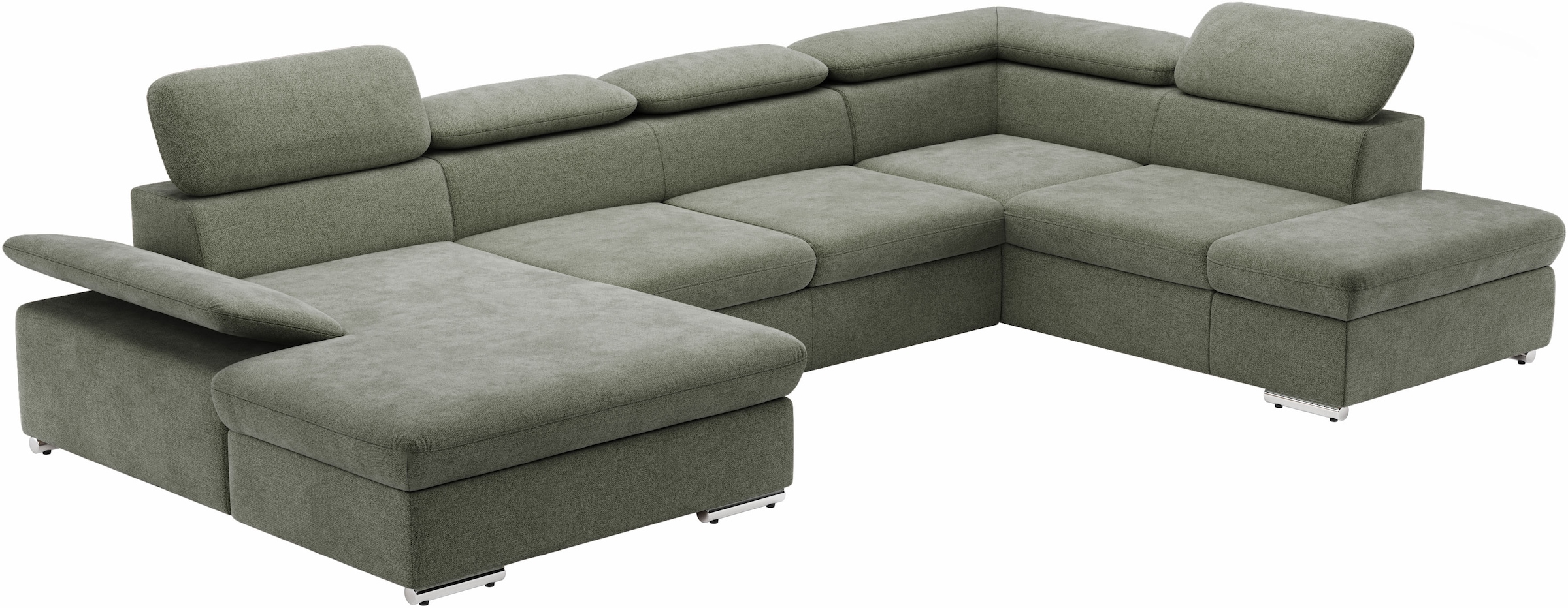 sit&more Wohnlandschaft »Valantine U-Form«, inkl. Kopf- und Armteilverstellung, wahlweise mit Bettfunktion