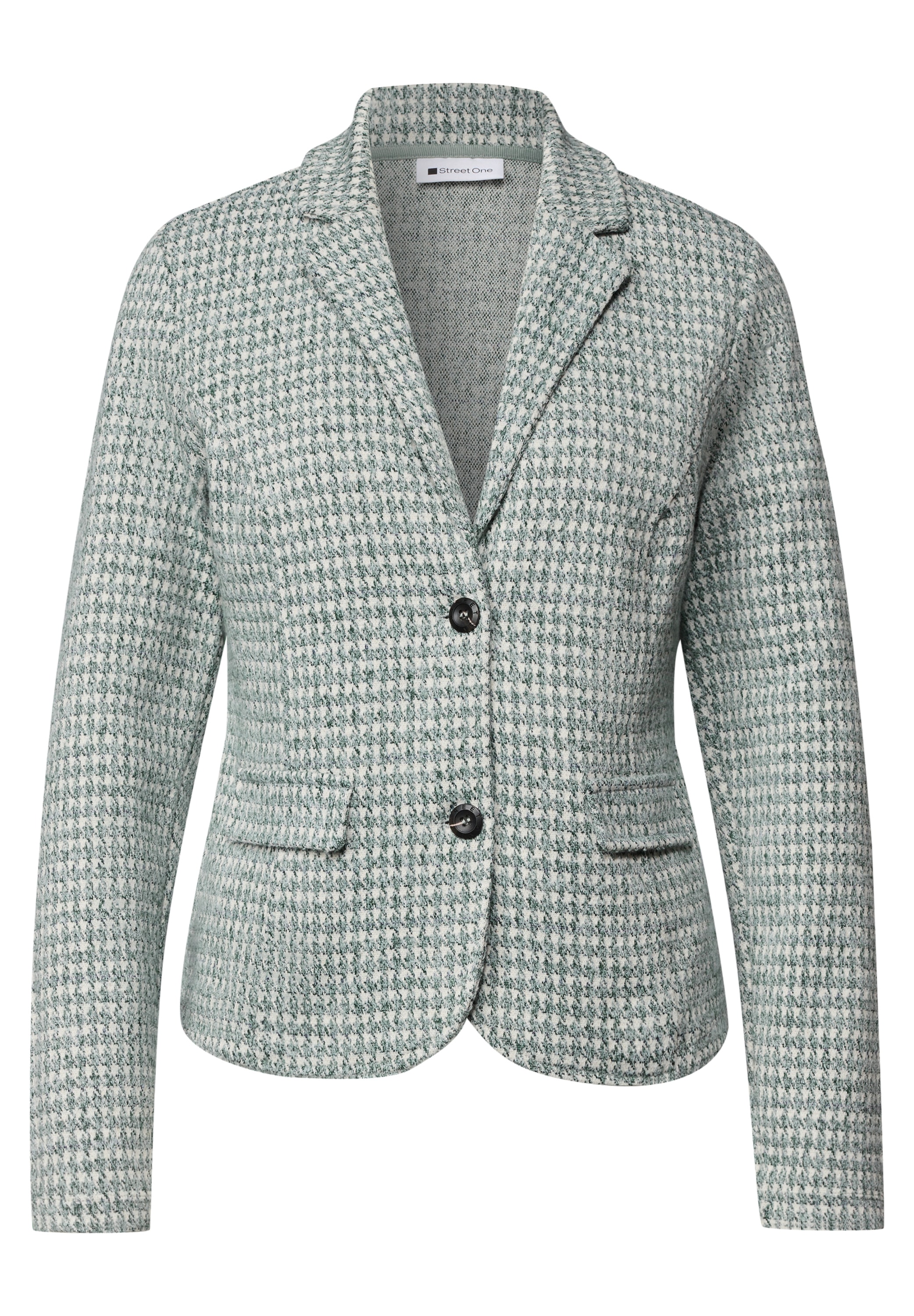 STREET ONE Kurzblazer Blazer mit Reverskragen und Muster