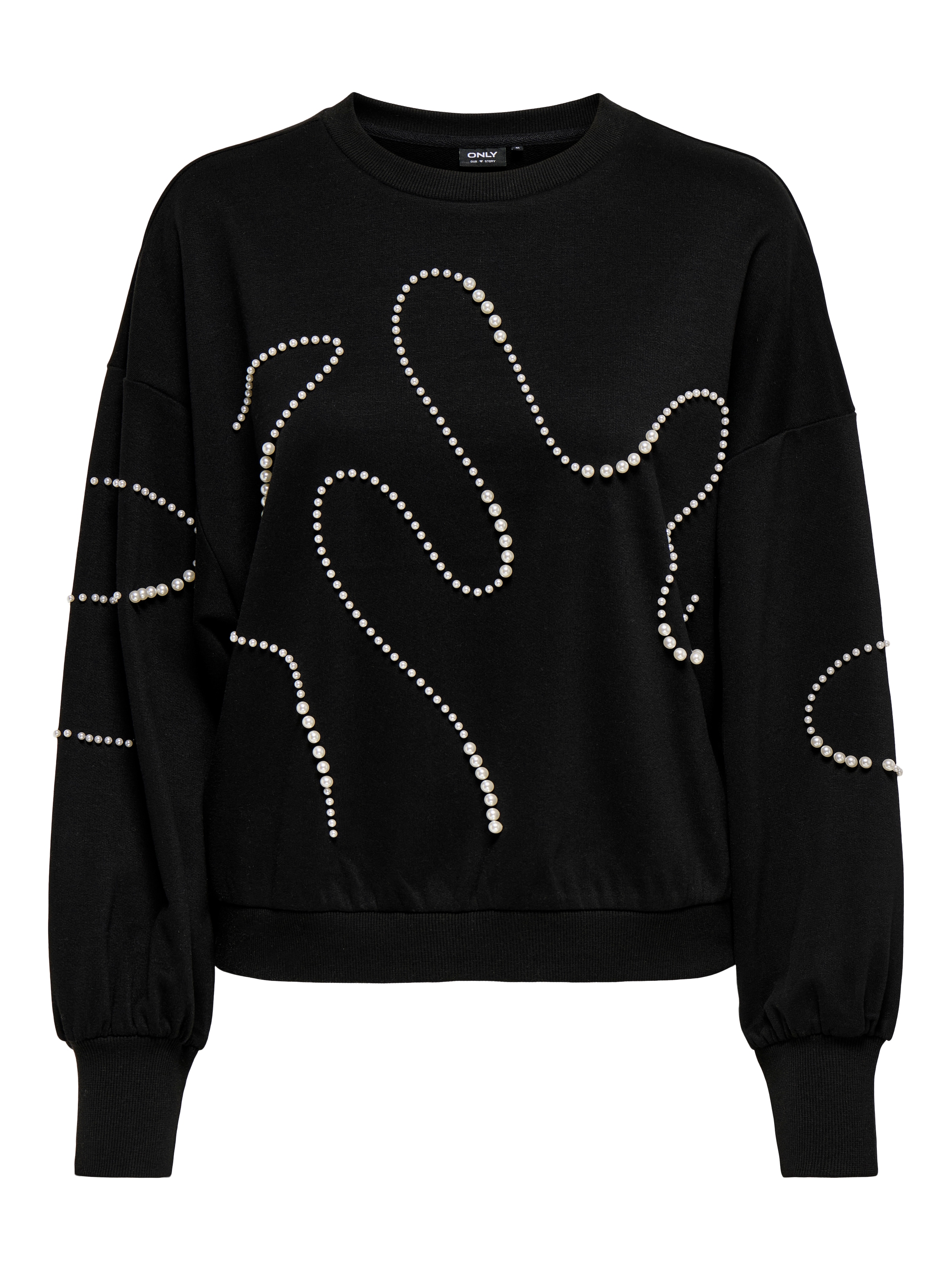 ONLY Sweatshirt »ONLBROOK L/S PEARL DETAIL CS SWT«
