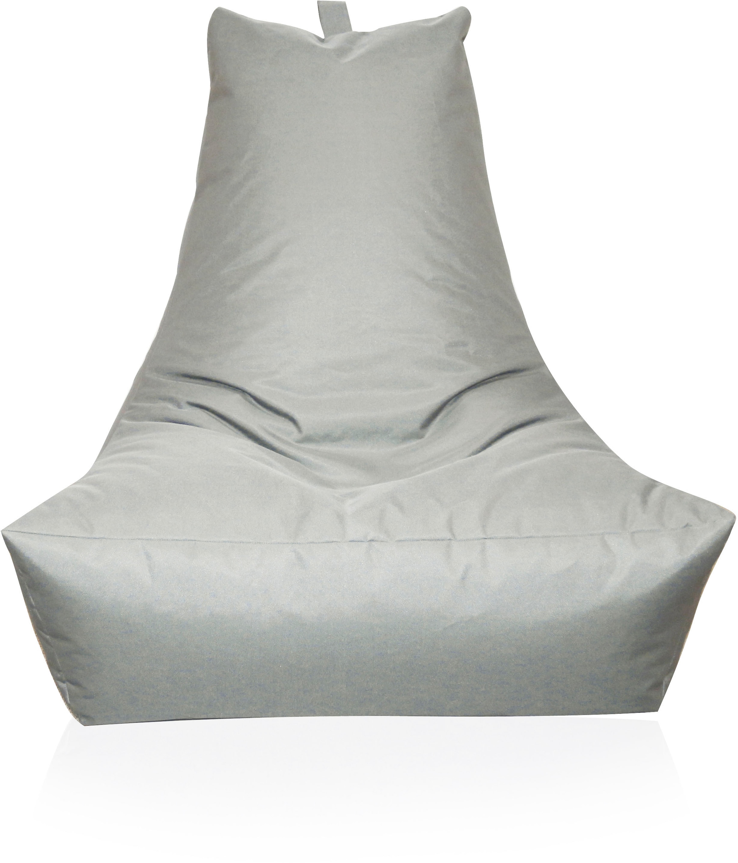 KINZLER Sitzsack »Lounge« 1 Stk. tlg. Loungesessel, Uni Farben, mit Rückenlehne, Outdoor geeignet silberfarben Bezug: 100% Polyester