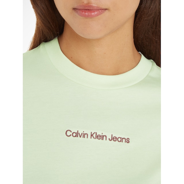 Calvin Klein Jeans T-Shirt »INSTITUTIONAL STRAIGHT TEE«, mit Markenlabel  kaufen