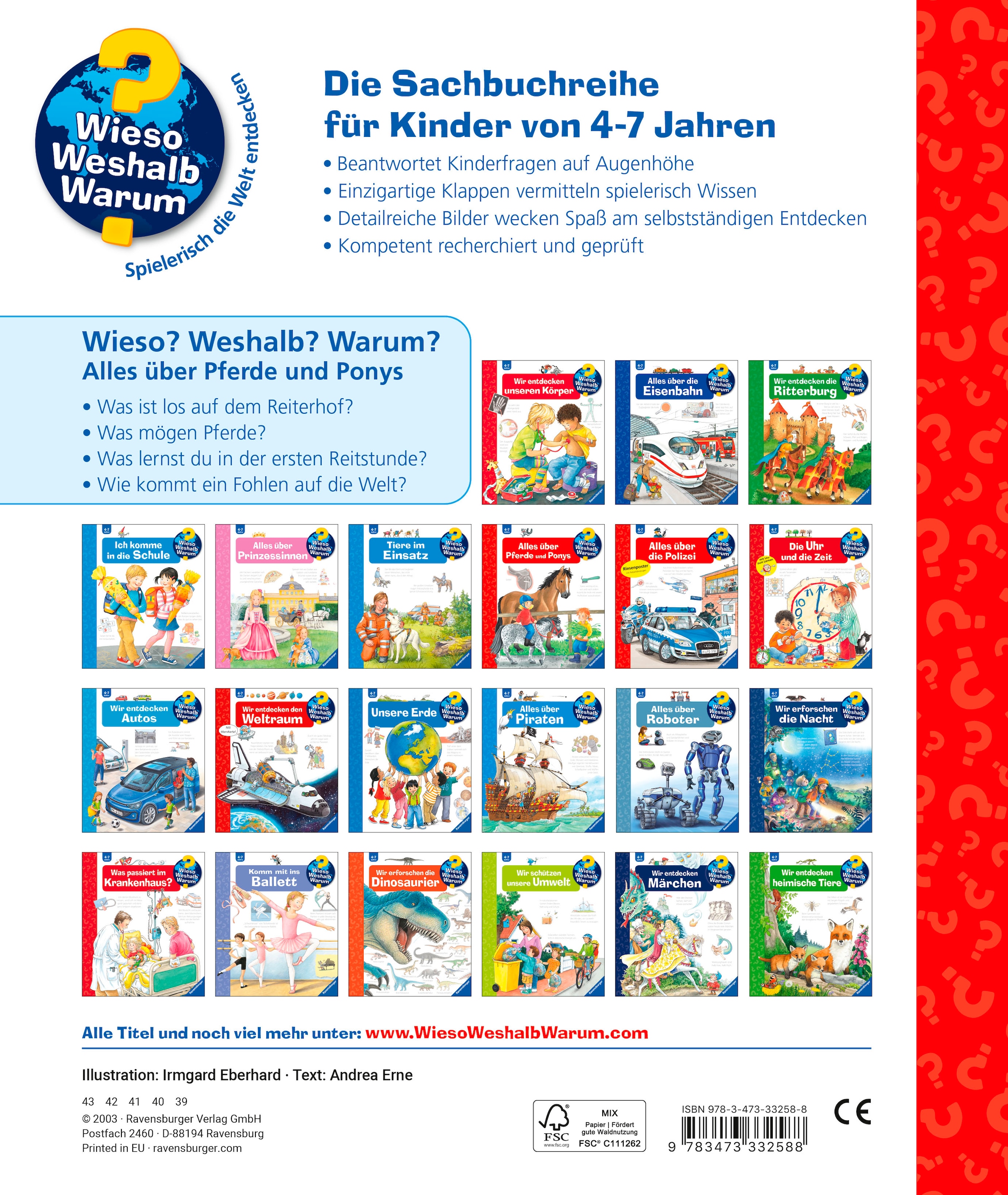 Ravensburger Buch »Wieso? Weshalb? Warum?, Band 21: Alles über Pferde und Ponys«
