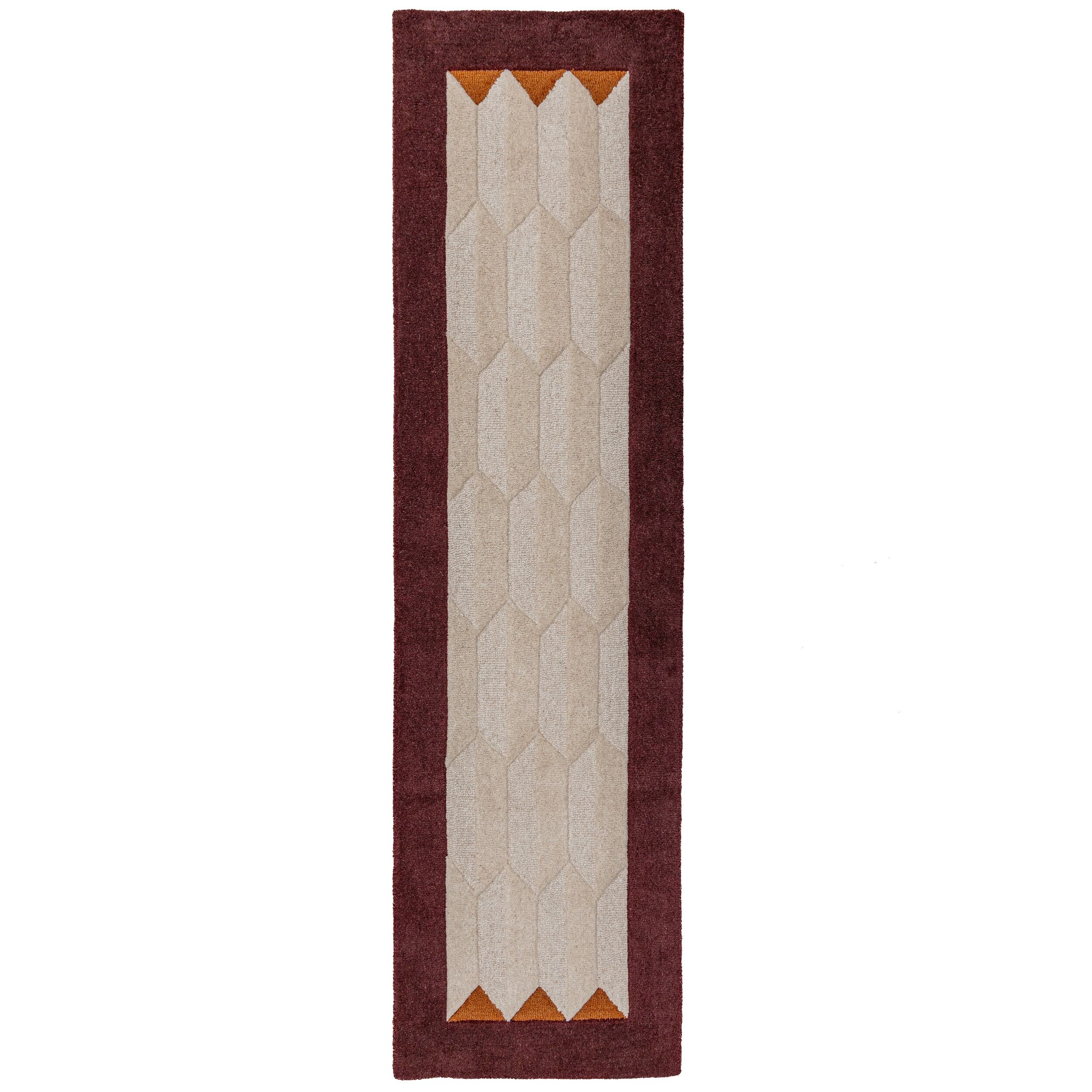 FLAIR RUGS Wollteppich »APEX« rechteckig 8 mm Höhe Handgetuftet aus 100 % Wolle mit einem Cut-and-Loop-Flor