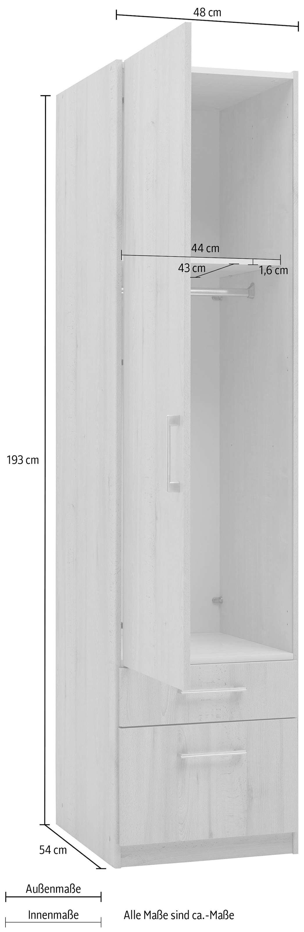 priess Drehtürenschrank »Lindau«