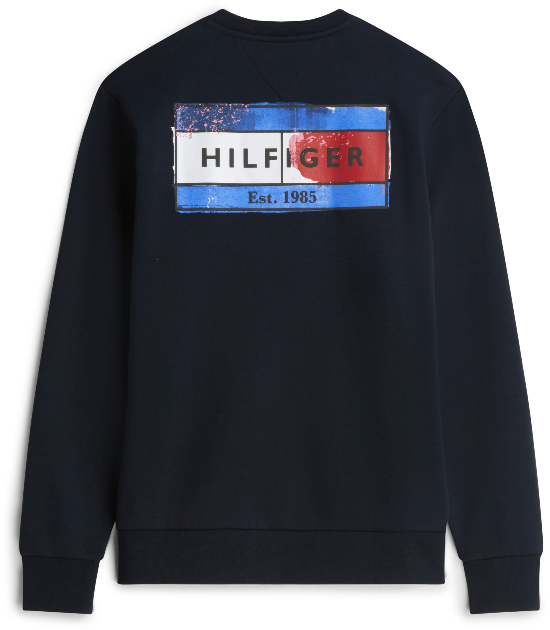 Tommy Hilfiger Big & Tall Sweatshirt »BT-BACK FLAG REGULAR FLEECE CREW-NECK«, Große Größen, Rundhals, großer Rückenprint
