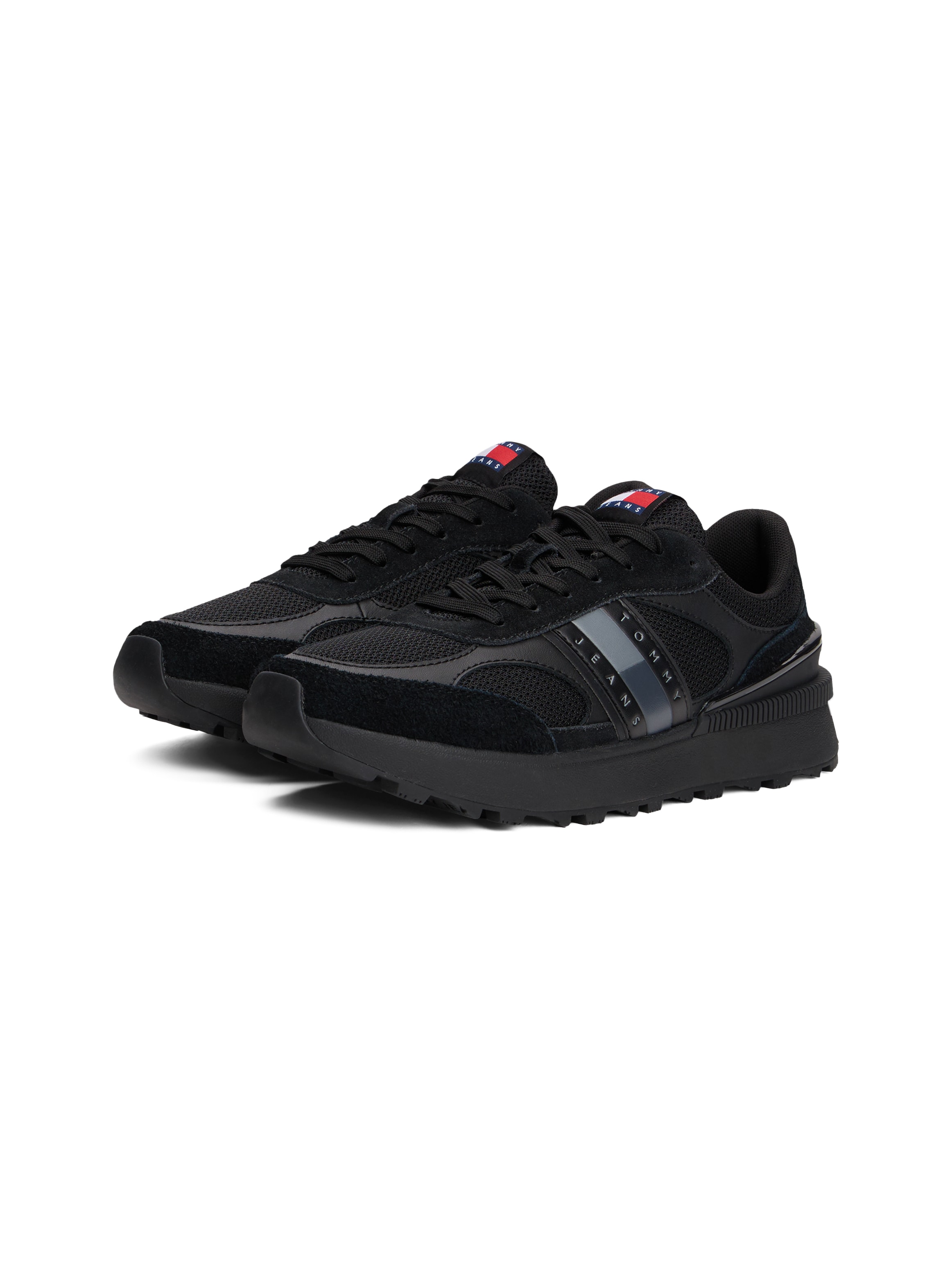 Tommy Jeans Sneaker »TJM TECHNICAL RUNNER ESS«, Freizeitschuh, Halbschuh, Schnürschuh mit gepolstertem Schaftrand