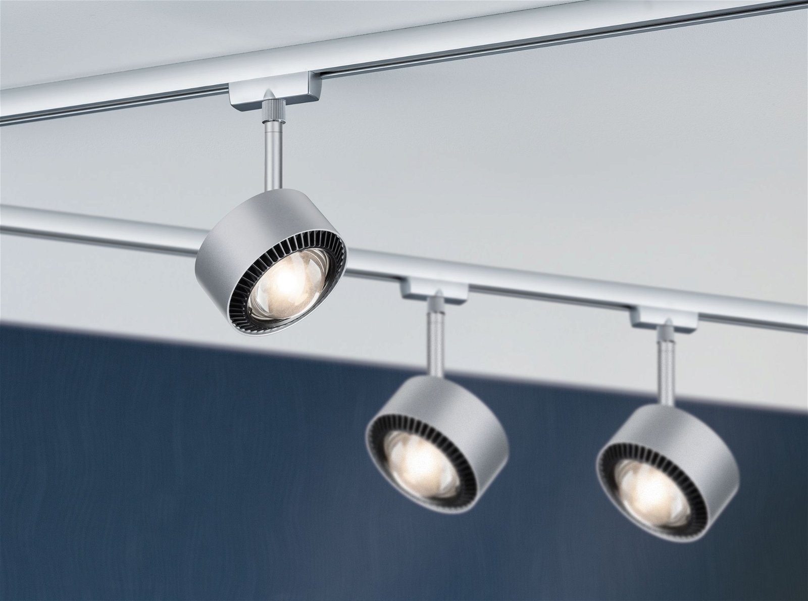 Paulmann Schienensystem-Leuchten »URail Schienenspot Aldan 498lm 8W 2700K 230V Schwarz matt, Chrom«, Einzelspot, dimmbar