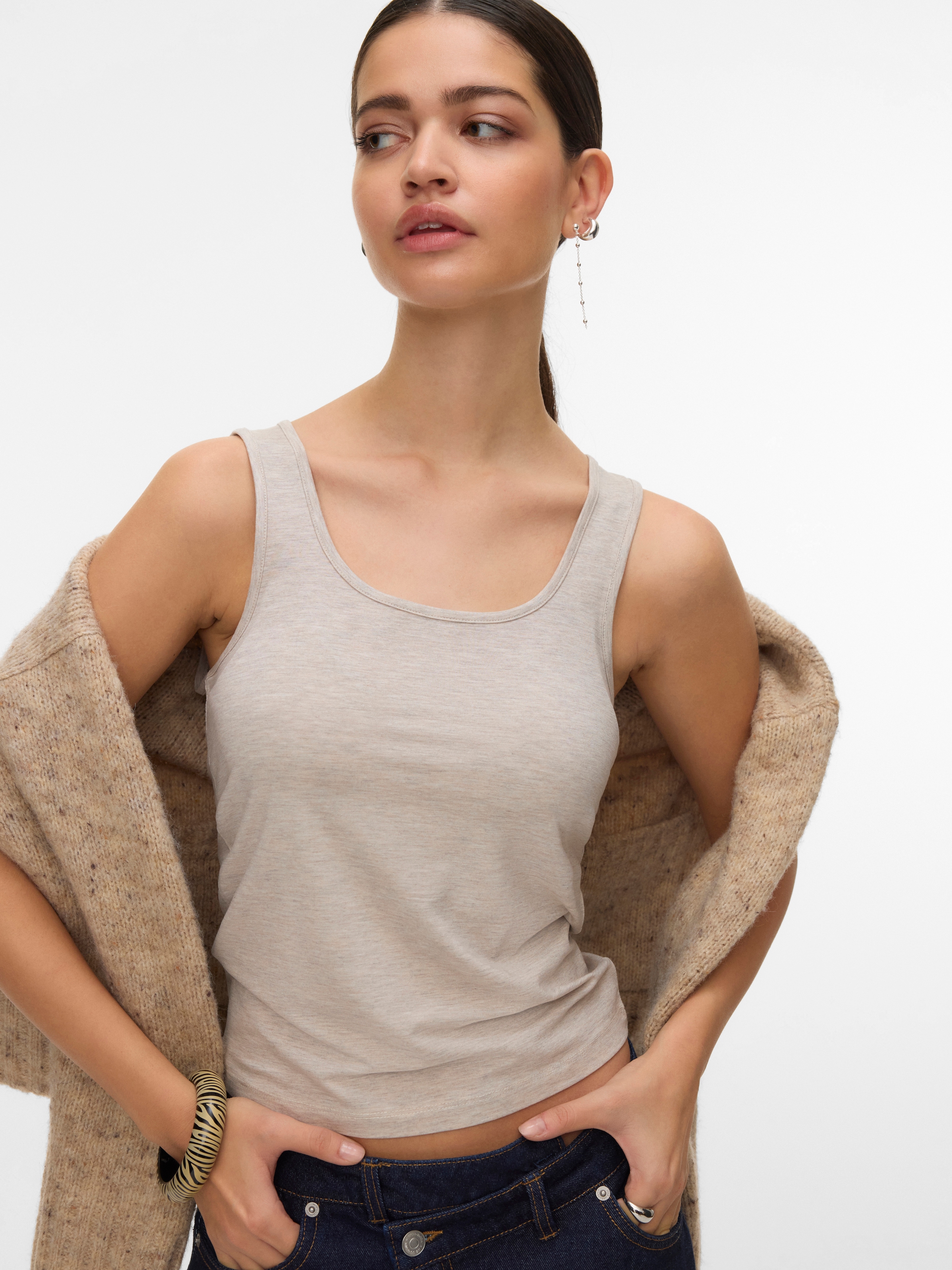 Vero Moda Tanktop »VMKYLIE SHORT TANK TOP JRS NOOS«