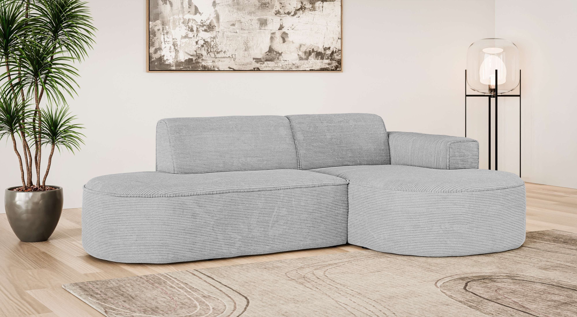 OTTO home Ecksofa »ADELLA XL Design-Sofa mit Recamiere rechts/links, 263/15 günstig online kaufen
