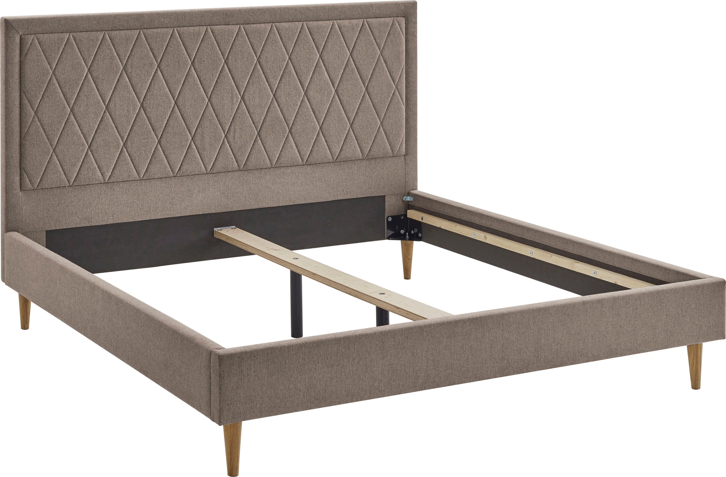 ATLANTIC home collection Polsterbett "Paulin" mit gestepptem Kopfteil günstig online kaufen