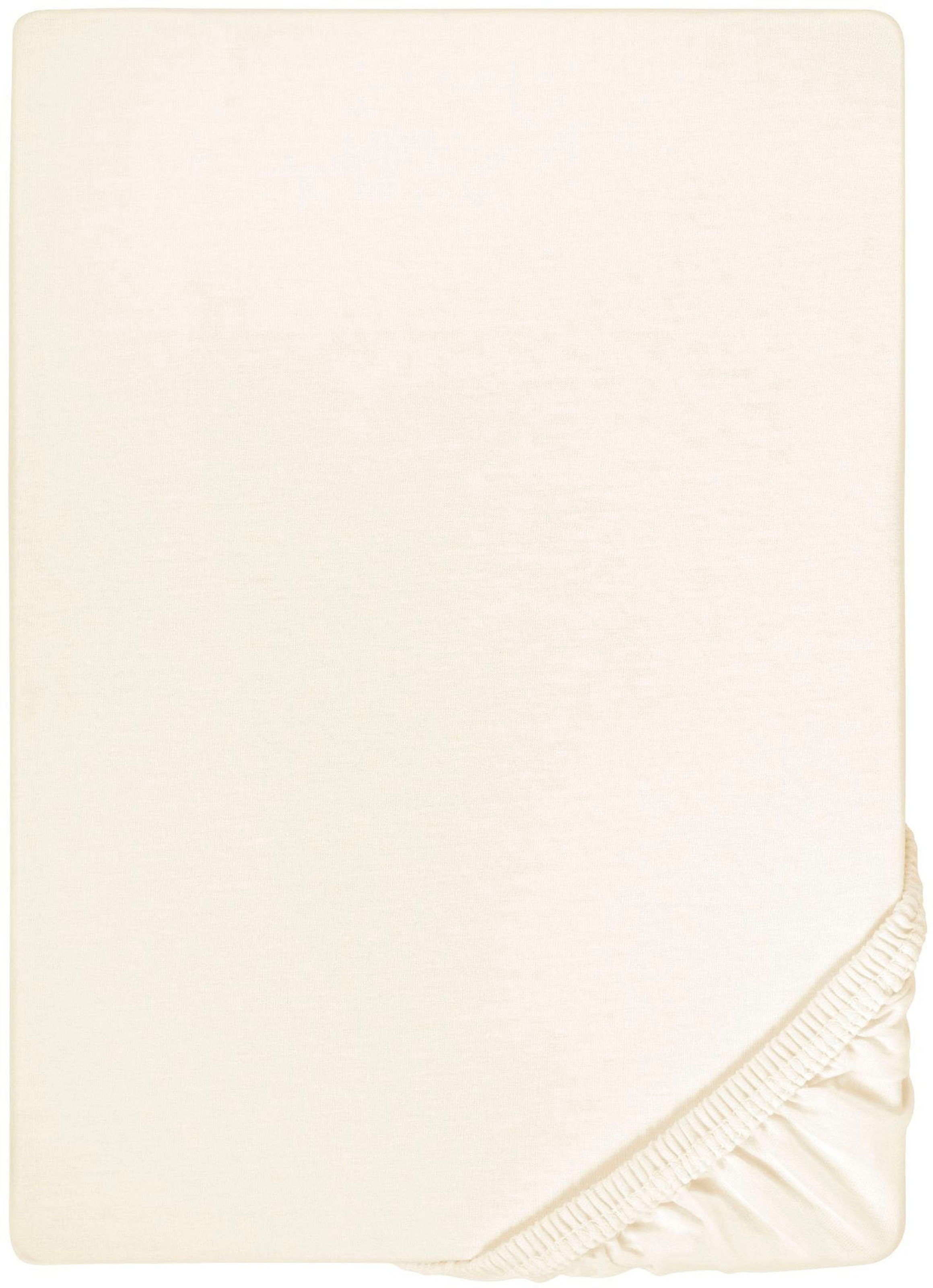 Biberna Spannbettlaken »Marc in Gr. 90x200, 140x200 oder 180x200 cm«, (1 St.), aus Baumwolle, für Matratzen bis 22 cm Höhe, Bettlaken, Spannbetttuch