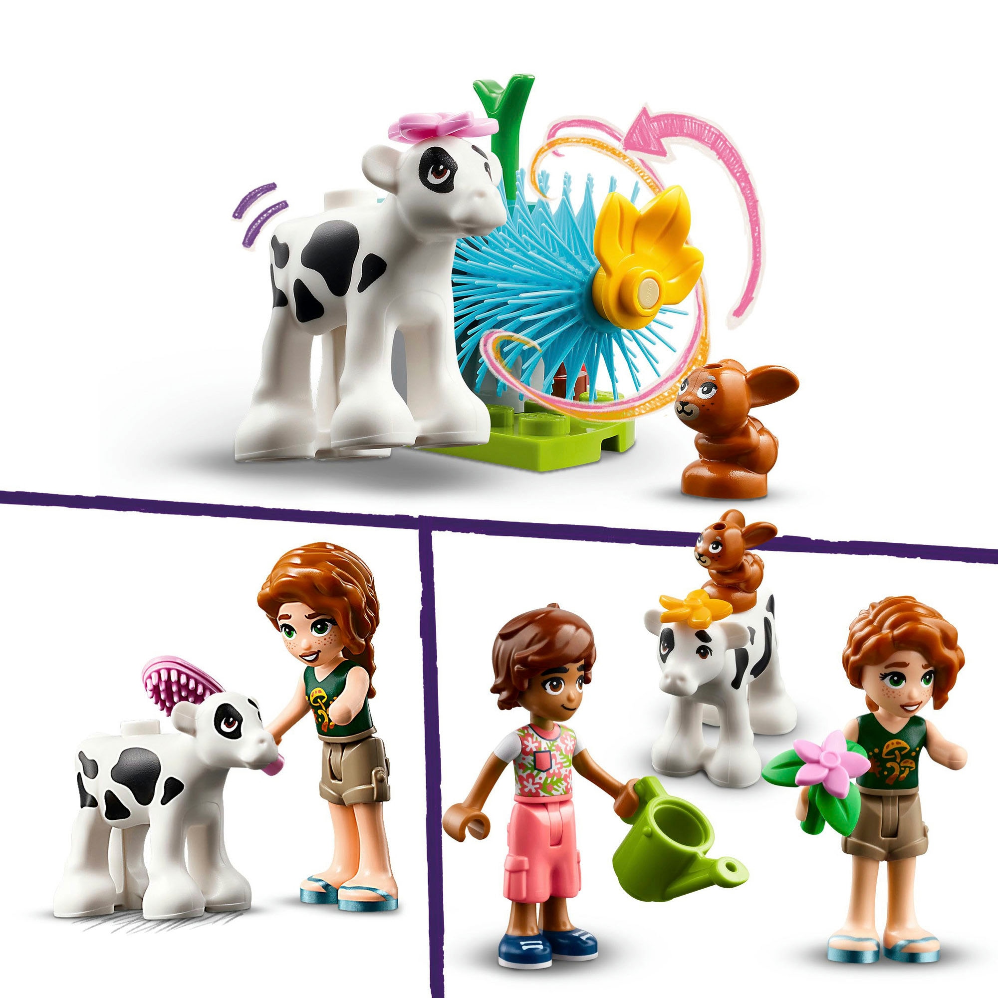 LEGO® Konstruktionsspielsteine »Autumns Kälbchenstall (42607), LEGO Friends«, (79 St.), Made in Europe