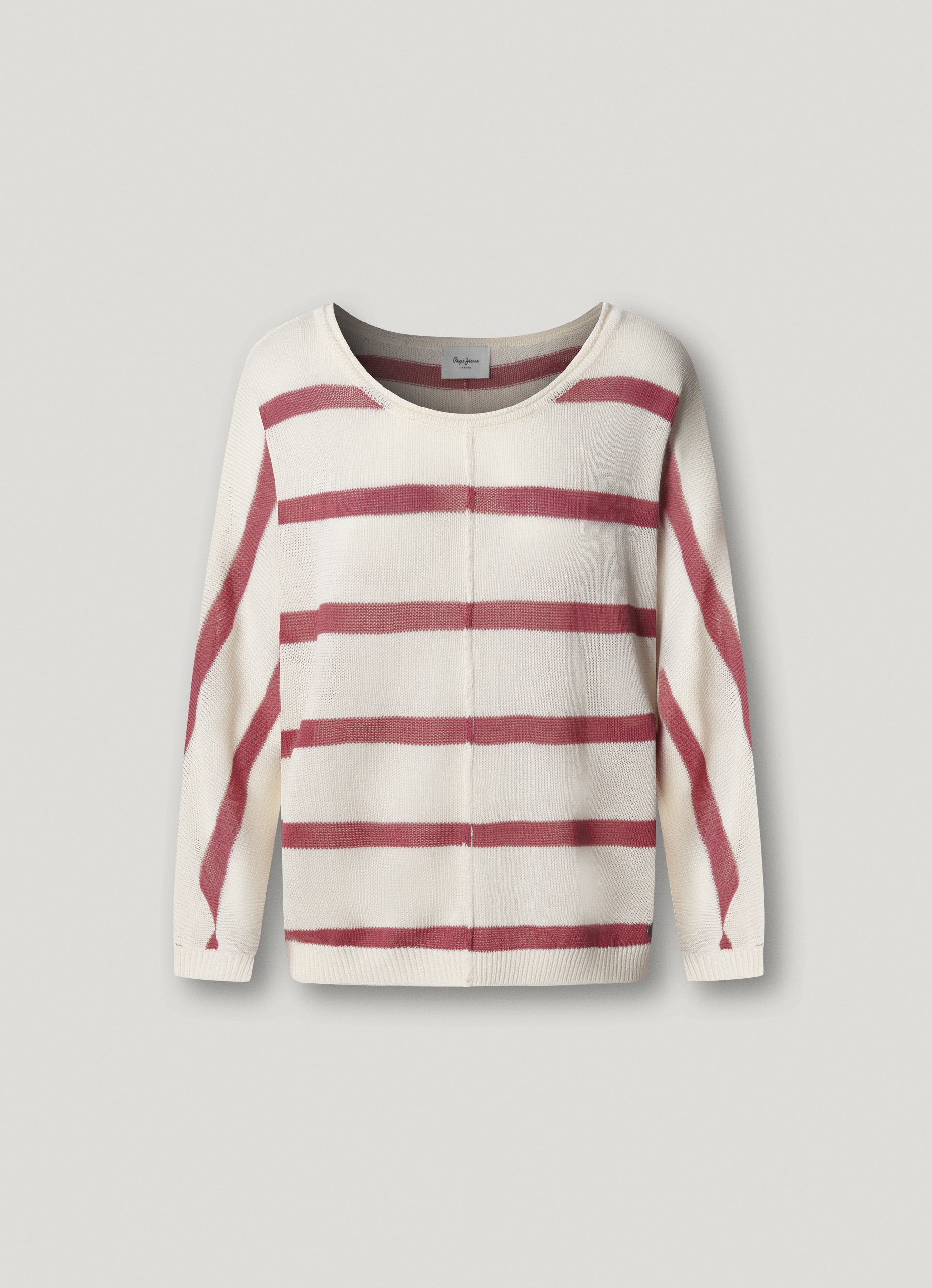 Pepe Jeans Strickpullover »ALBERTA« im Streifen-Design, locker geschnitten