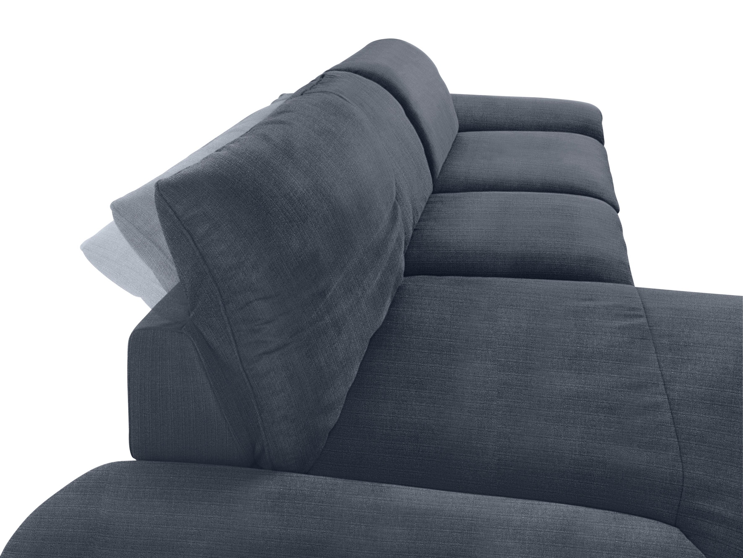 W.SCHILLIG Ecksofa »enjoy&MORE, Designsofa, bequem, zeitlos und elegant, L-Form«, Sitztiefenverstellung, Füße schwarz pulverbeschichtet, Breite 340 cm
