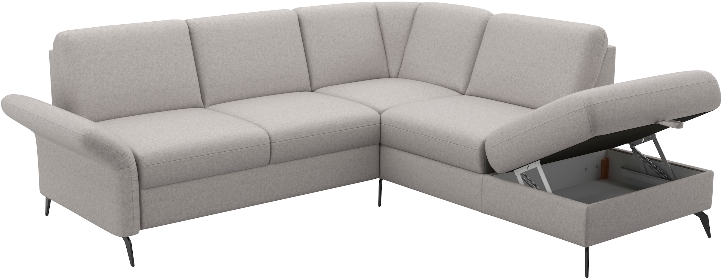 Home affaire Ecksofa »Rochelle«, optional: Armteilverstellung, klappbar, Bettkasen