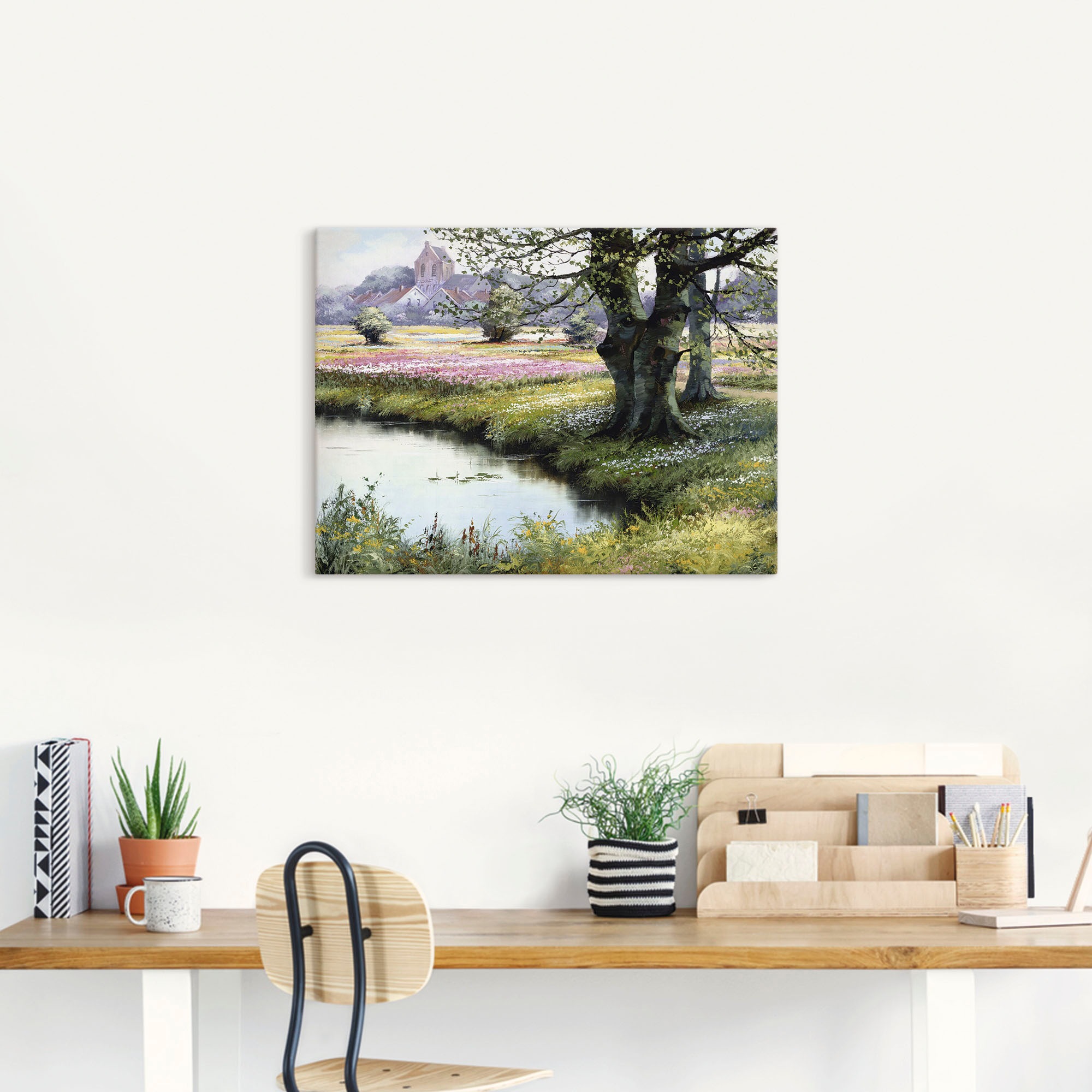 Artland Wandbild »Das Dorf« Felder 1 Stk. tlg. als Leinwandbild, Poster in günstig online kaufen