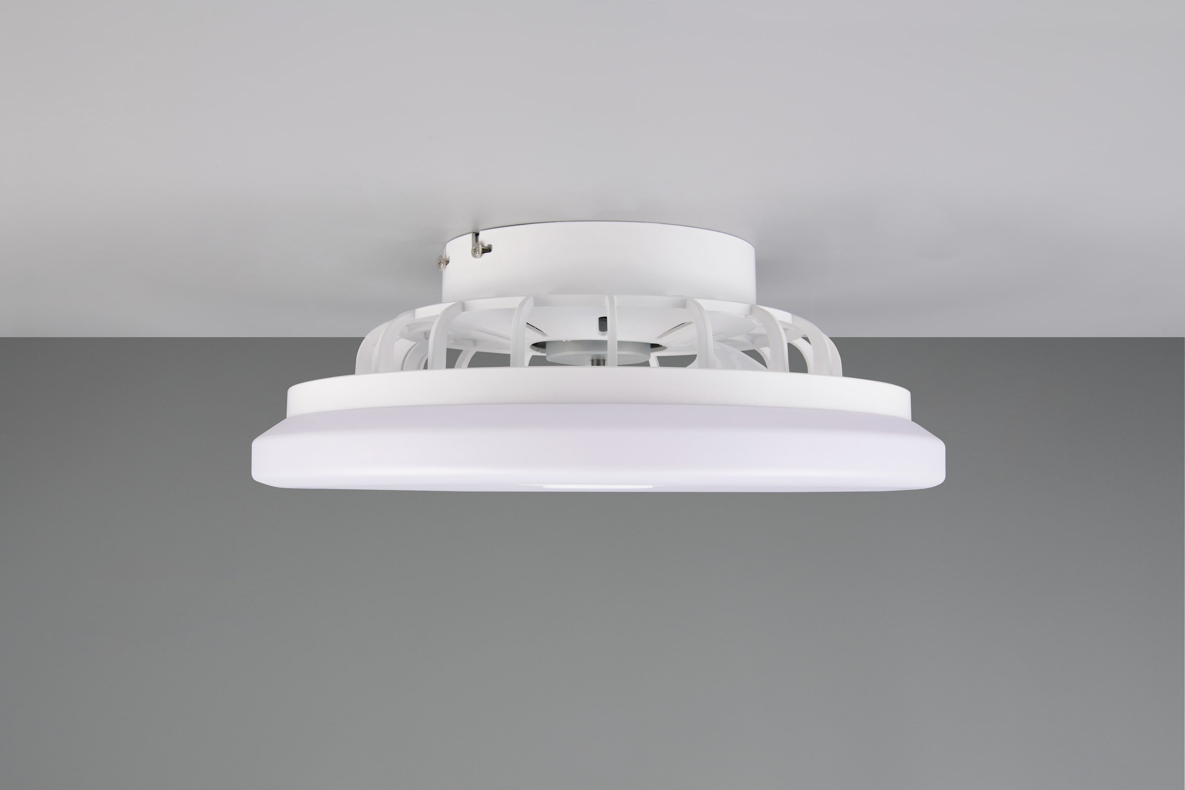 Hanseatic LED Deckenleuchte »DLVO69222RS, Deckenventilator mit Licht Ø 38cm, inkl Fernbedienung« LED-Board 1 Stk. Farbwechsler | warmweiß - kaltweiß Ventilator mit 5 Stufen, Vor- & Rücklauf, LED mit CCT Timer Nachtlicht