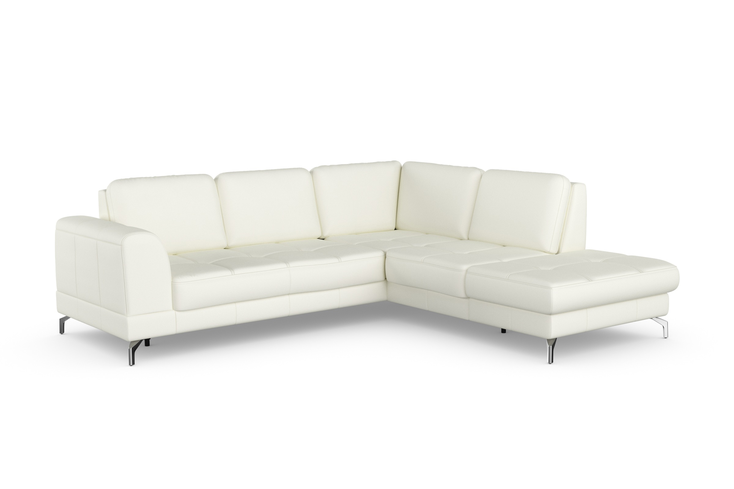 sit&more Ecksofa »Bendigo L-Form«, inklusive Sitztiefenverstellung, Bodenfreiheit 12 cm, in 2 Fußfarben