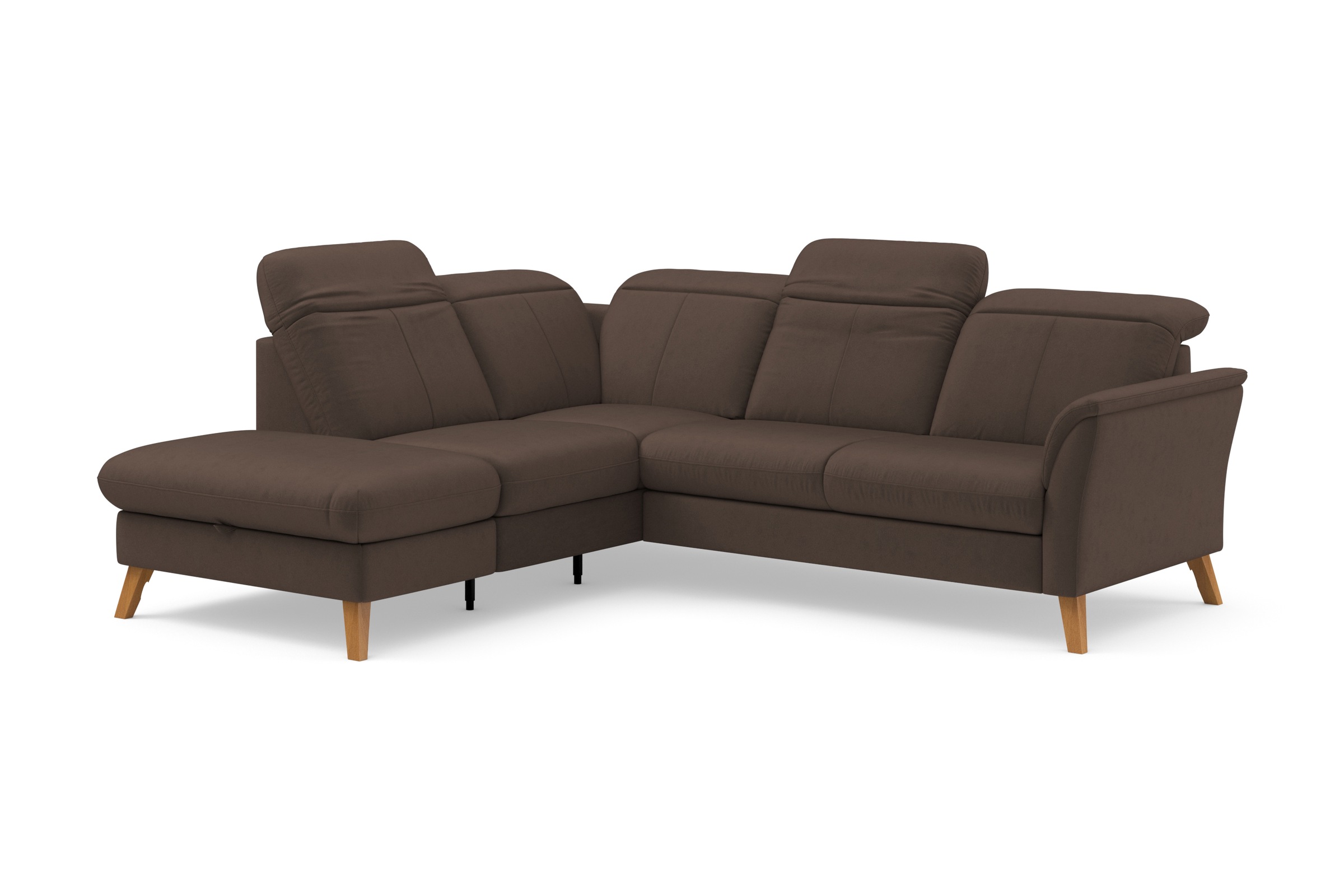 sit&more Ecksofa »Romero L-Form«, wahlweise mit oder ohne TV-Funktion, Bettfunktion, Bettkasten
