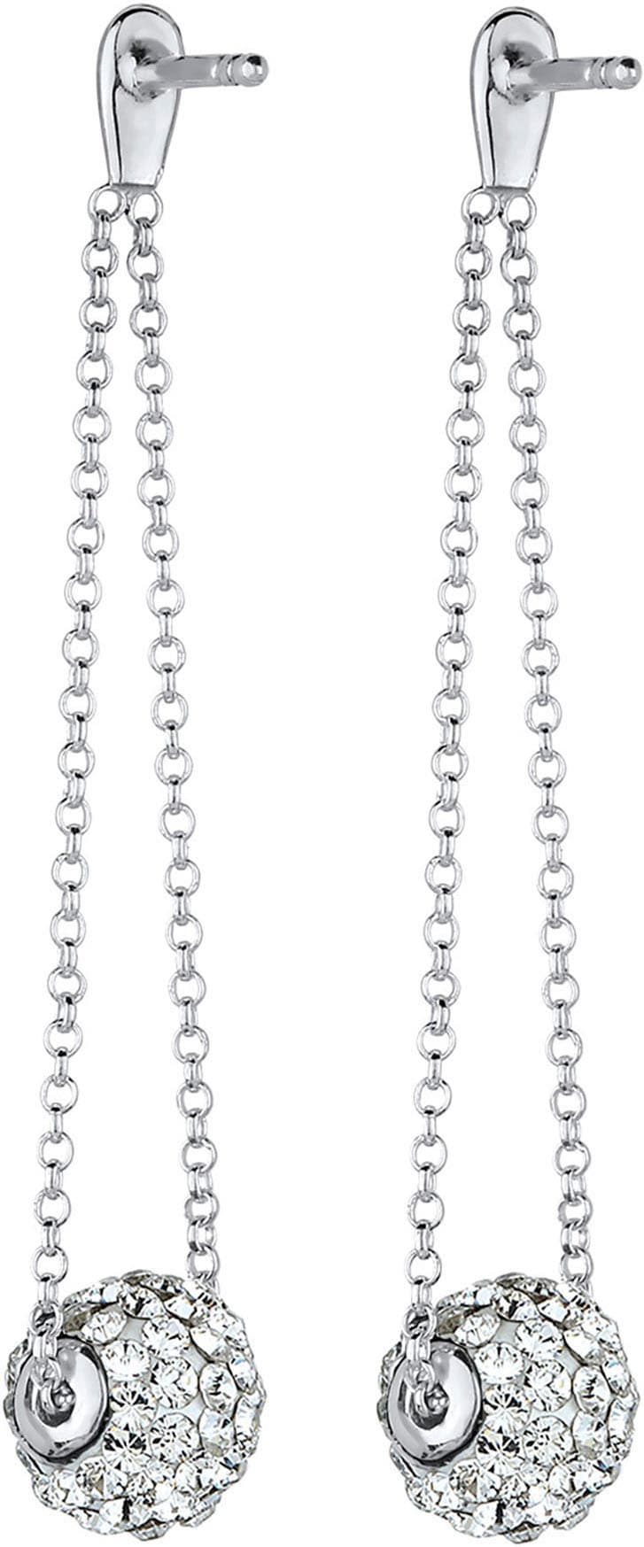 Elli Paar Ohrhänger »Schmuck Geschenk Silber 925 Ohrringe« mit Glasstein