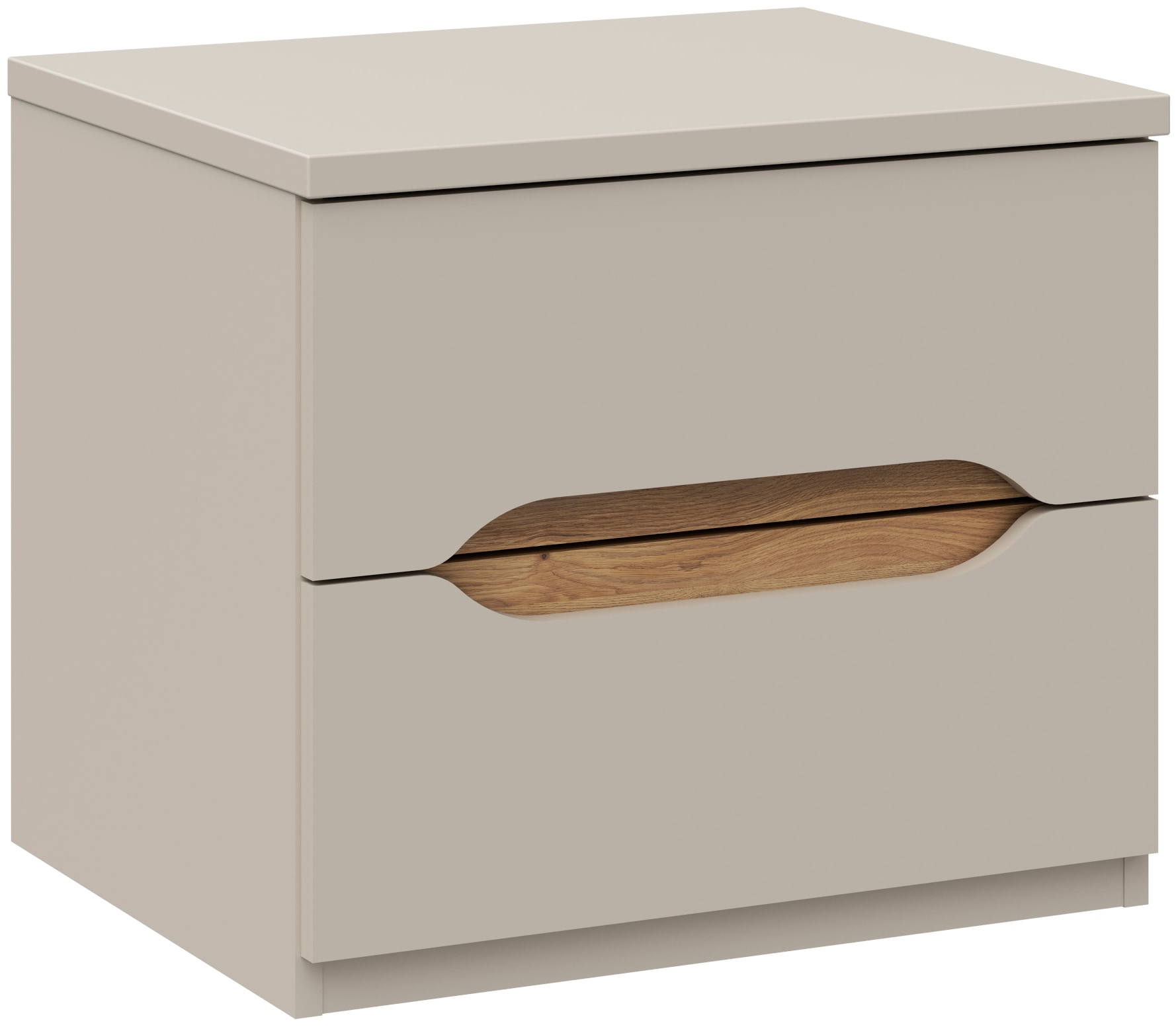 FORTE Nachtkommode B/H/T 50,4/44,3/41,5 cm  Nako ohne Griffe