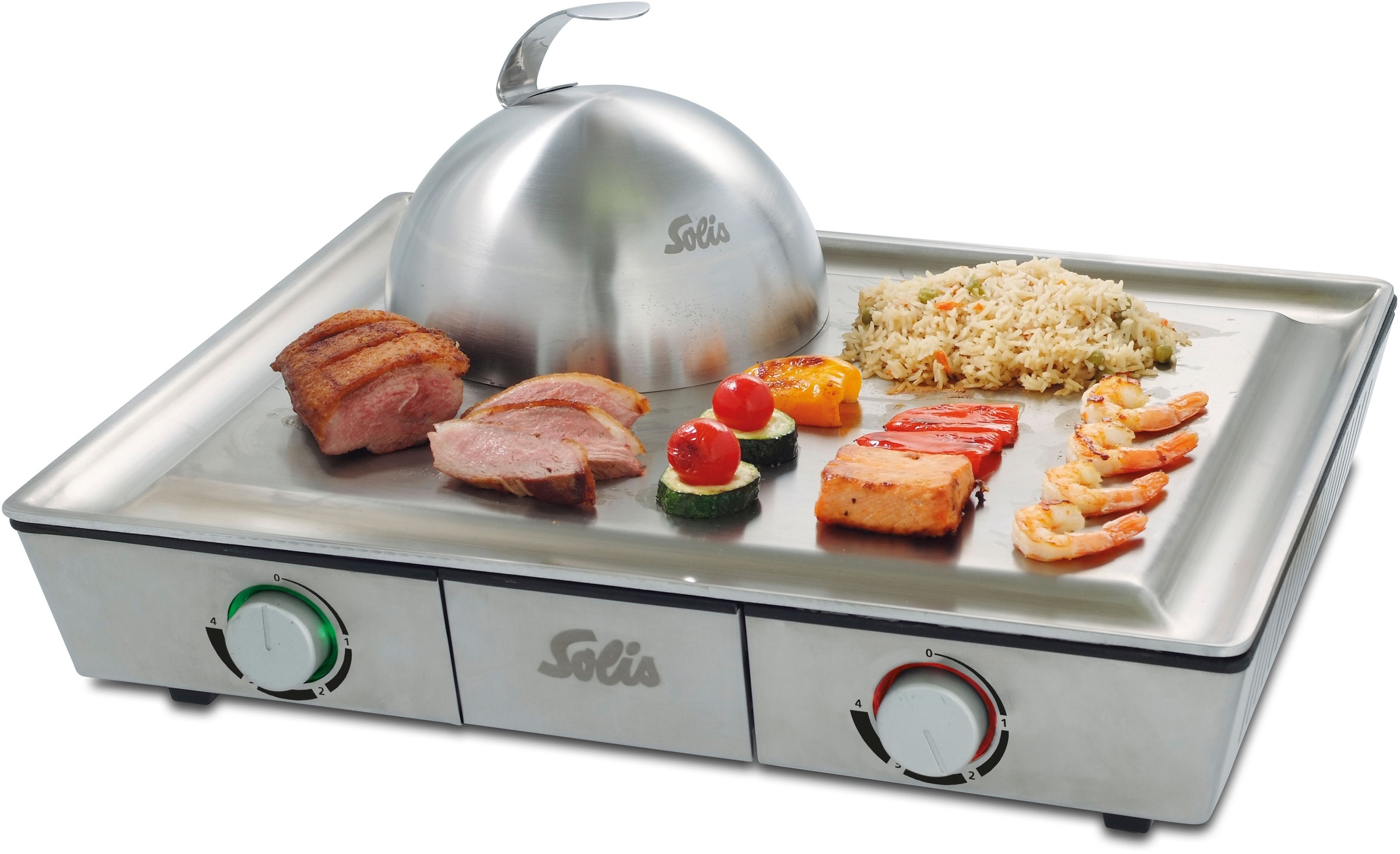 SOLIS OF SWITZERLAND Tischgrill "Teppanyaki@Home (Typ 795)", 2000 W, Beschi günstig online kaufen